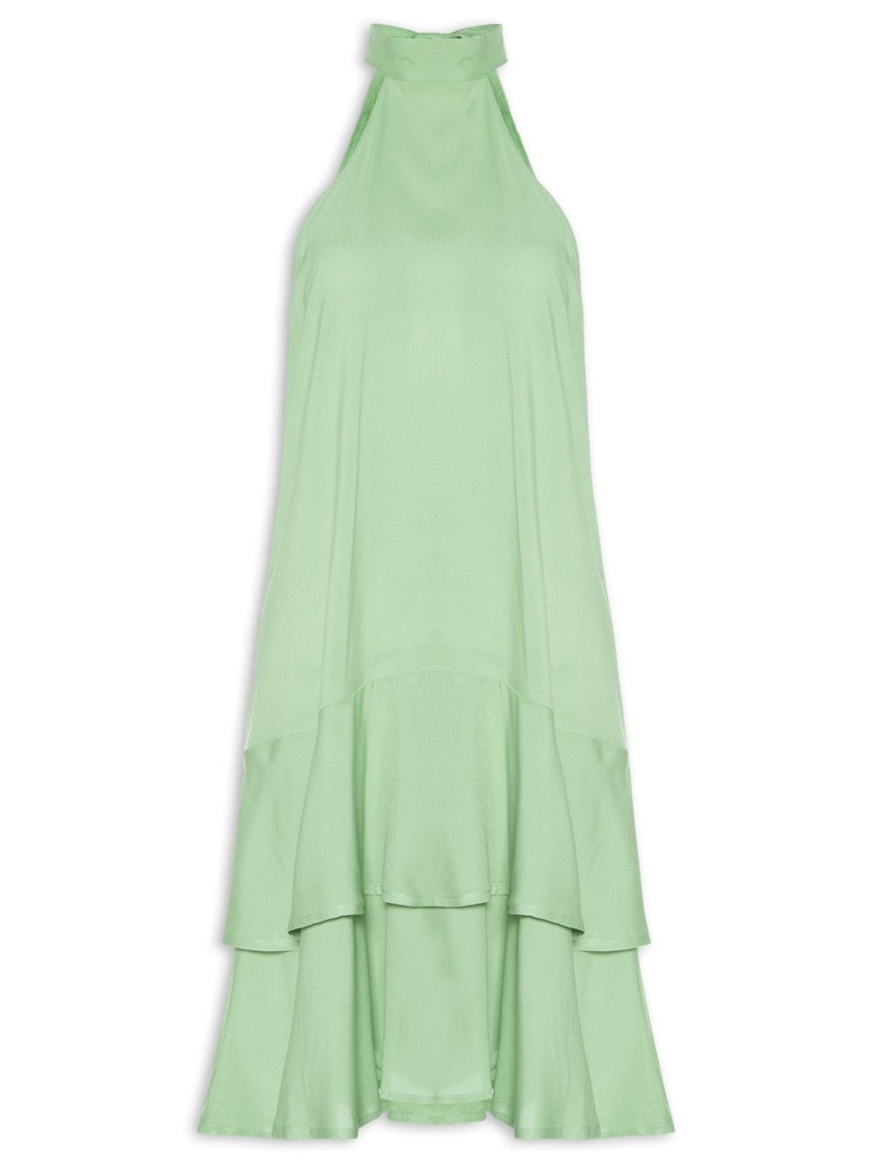 Vestido Curto Cava Americana - Verde