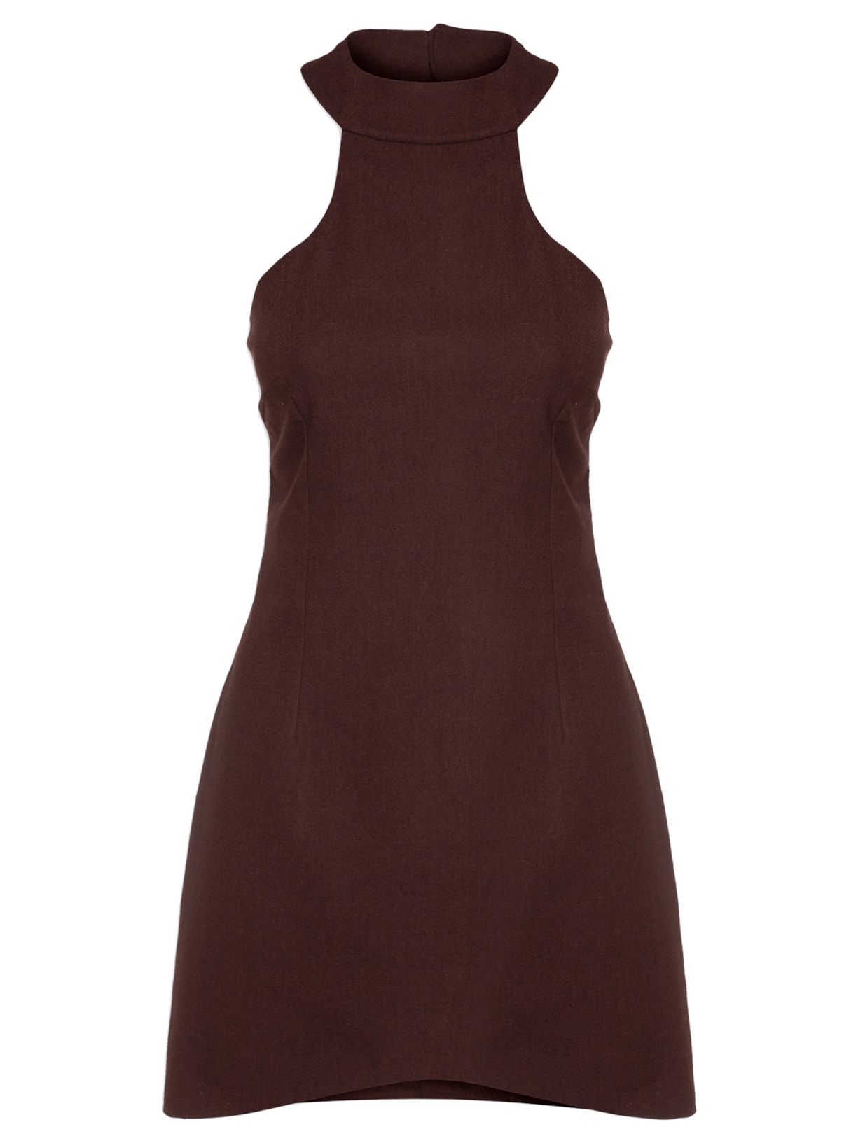 Vestido Curto Cava - Marrom