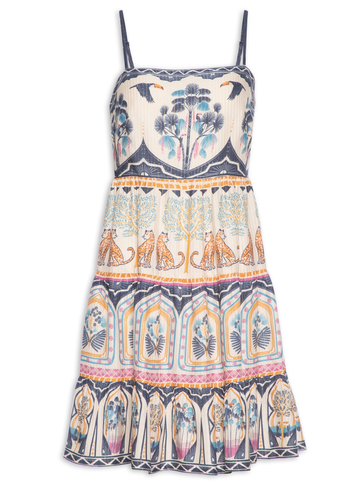 Vestido Curto Chapada Dos Veadeiros - Azul