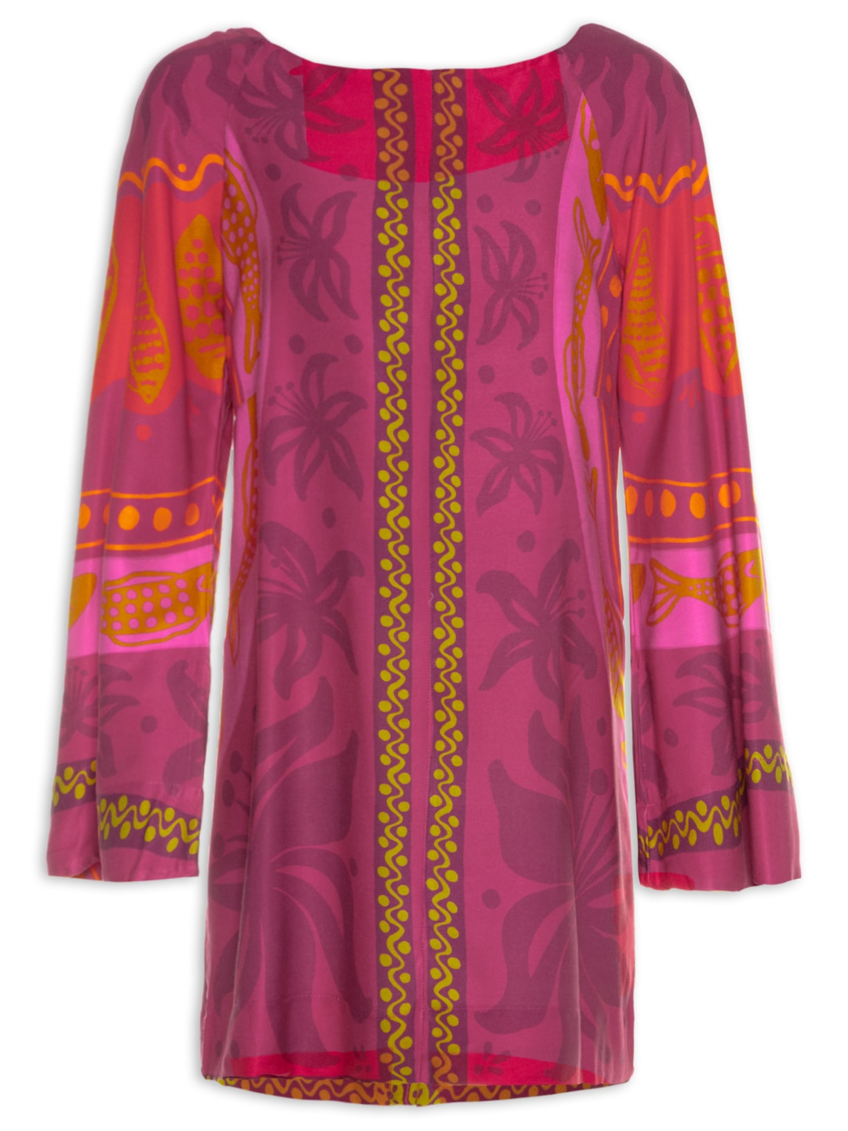 Vestido Curto Ciranda Do Mar - Rosa