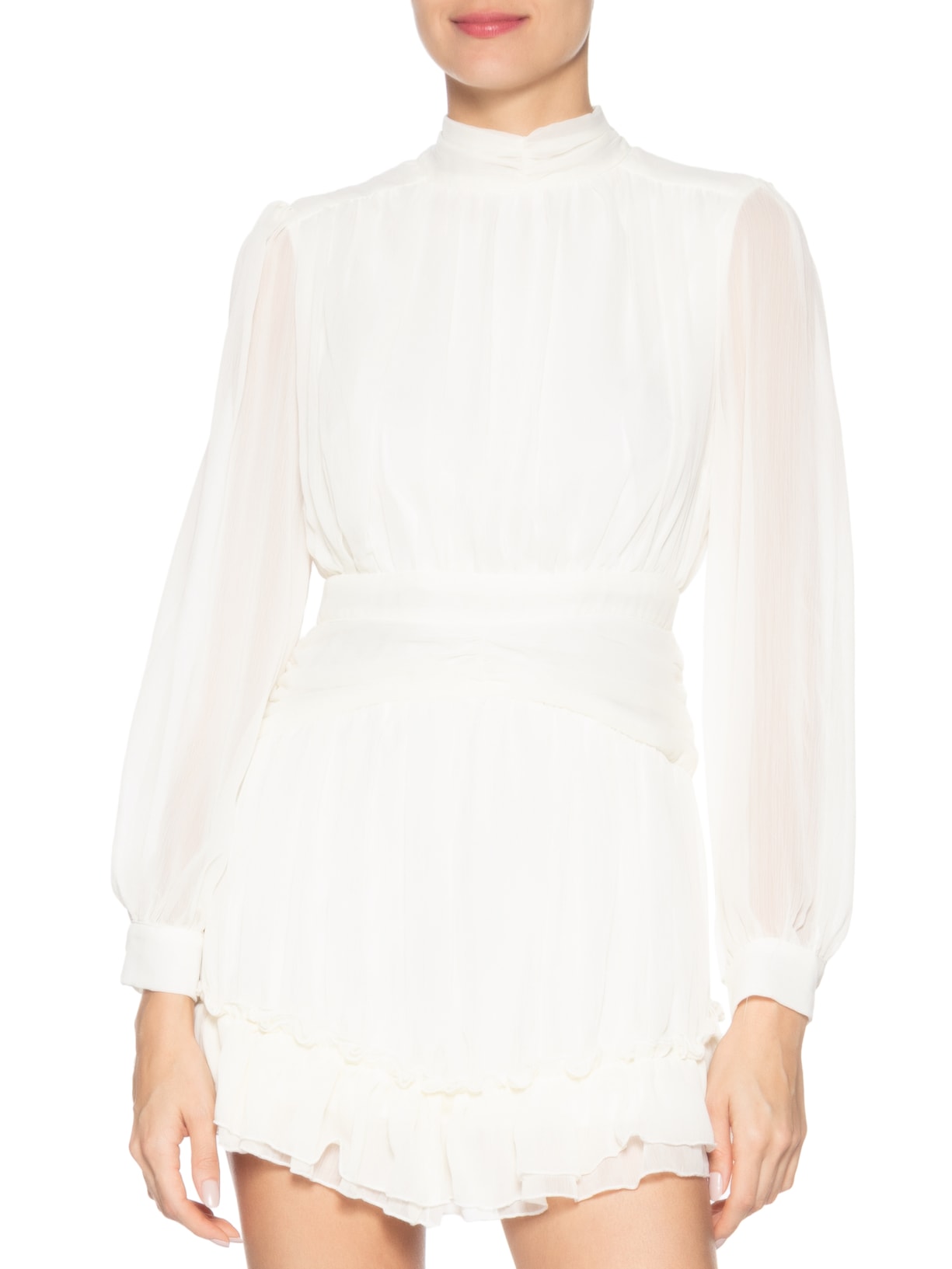 Vestido Curto Com Manga Longa Off White Market 33