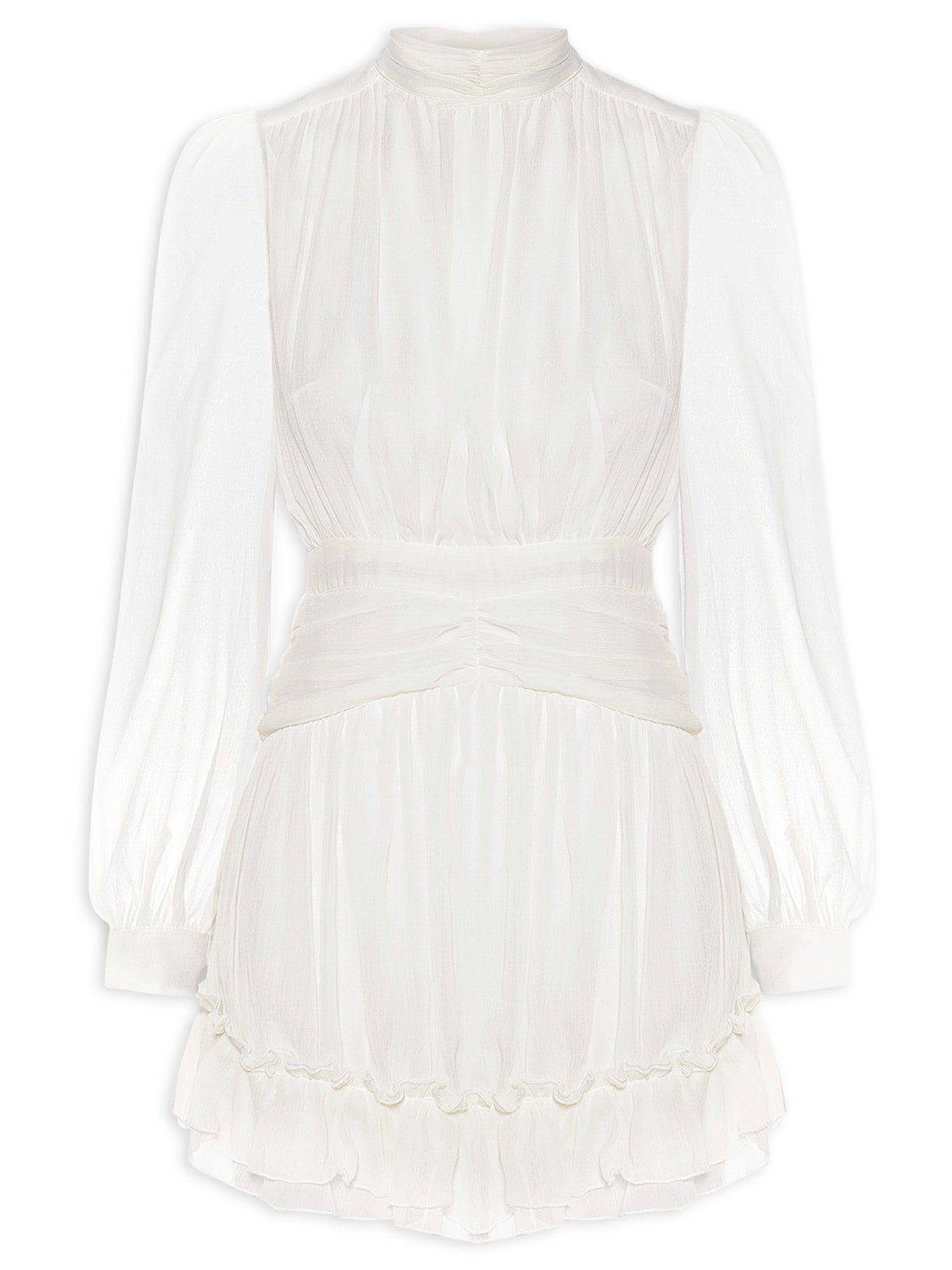 Vestido Curto Com Manga Longa Off White Market 33