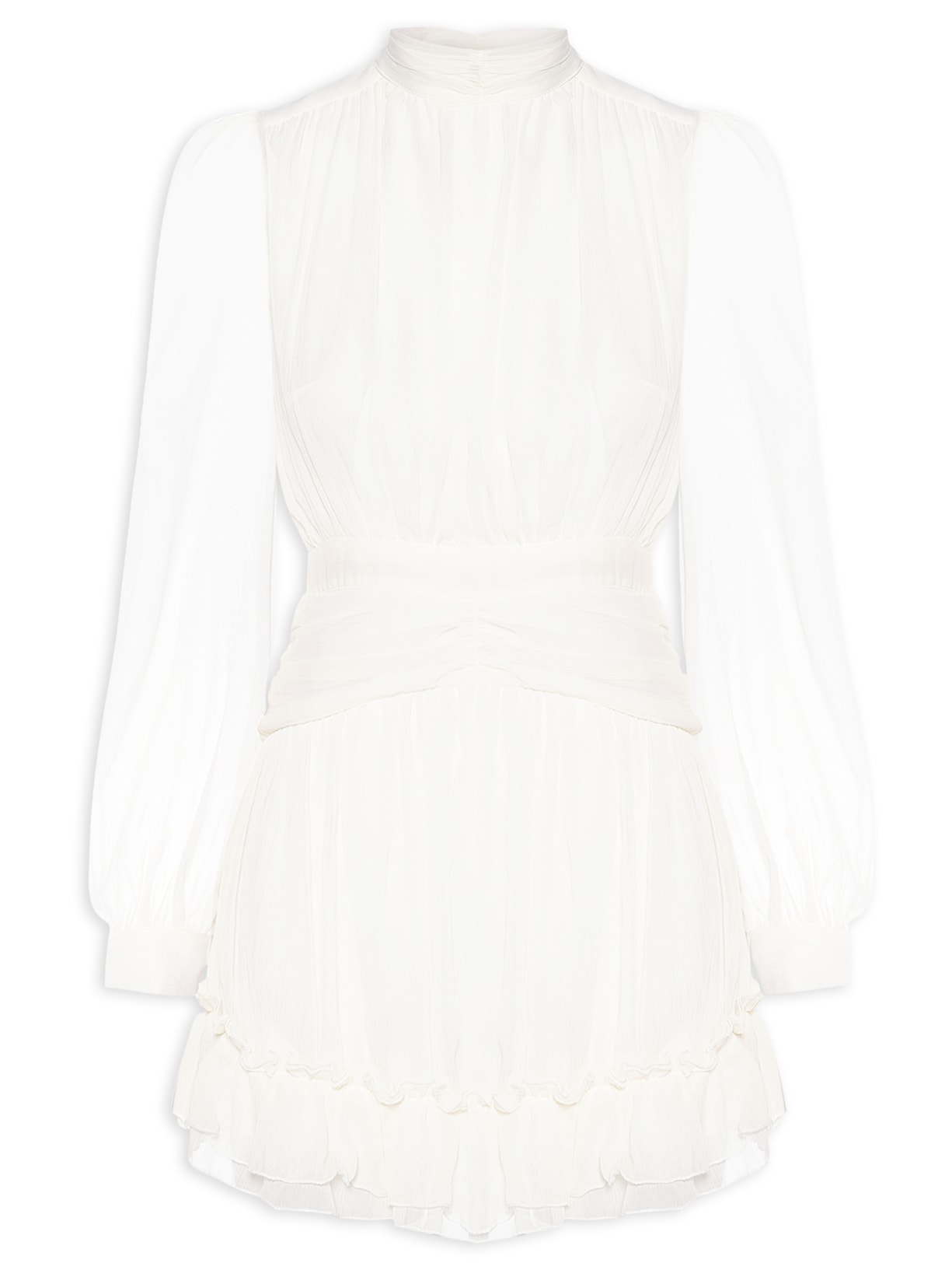 Vestido Curto Com Manga Longa Off White Market 33