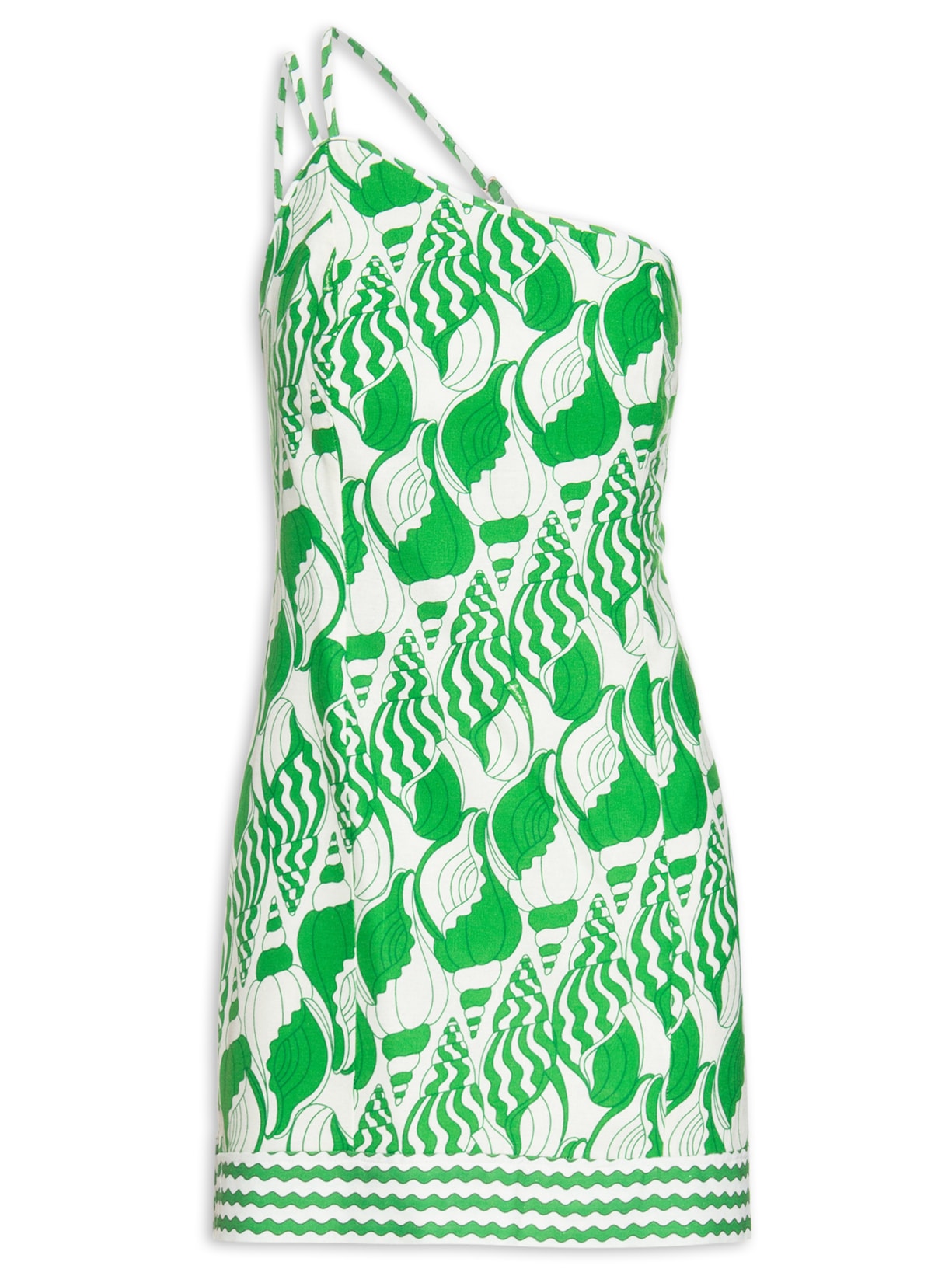 Vestido Curto Concha Do Mar - Verde