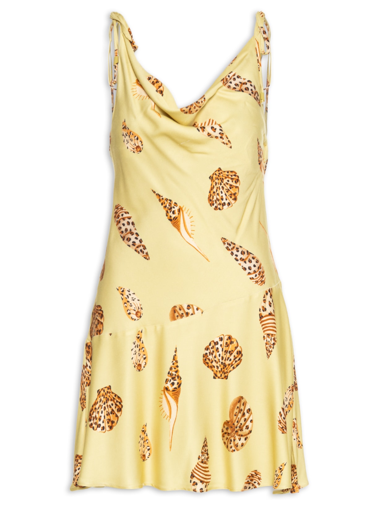 Vestido Curto Concha Pintada - Verde