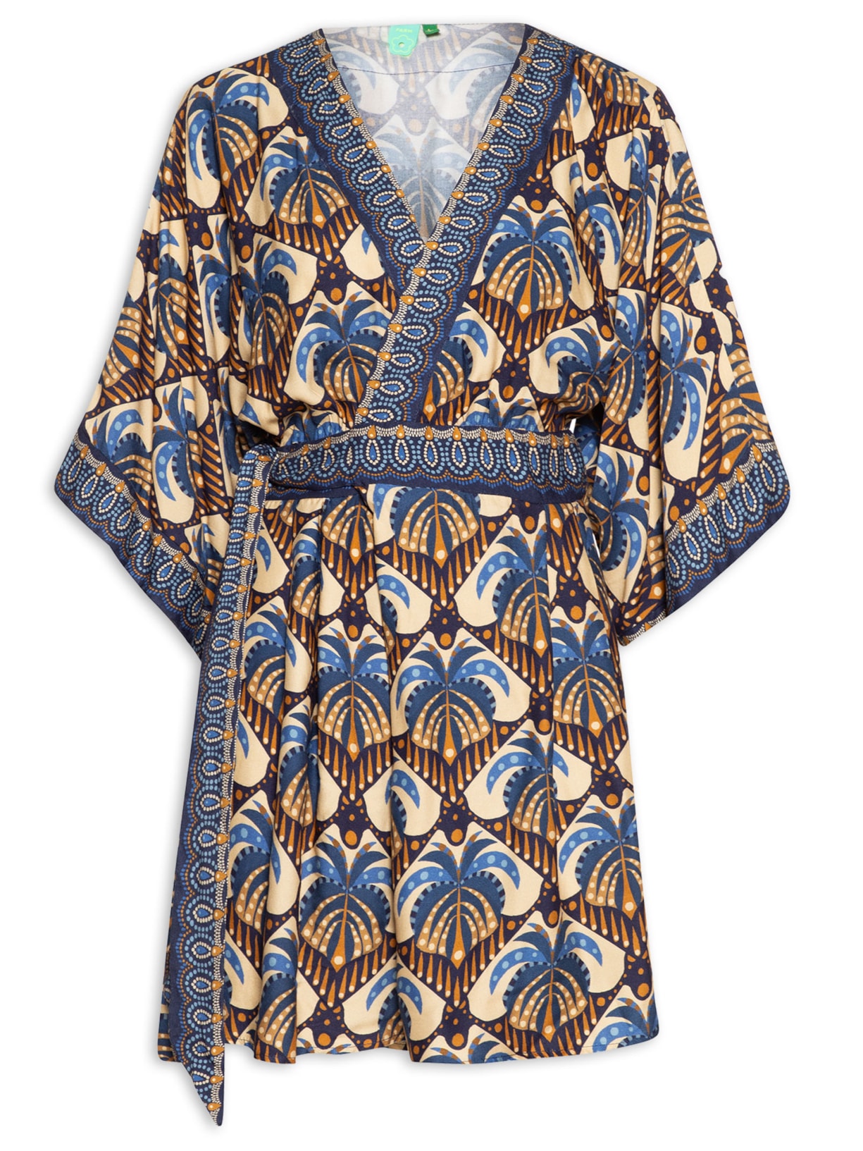 Vestido Curto Coqueirou - Azul