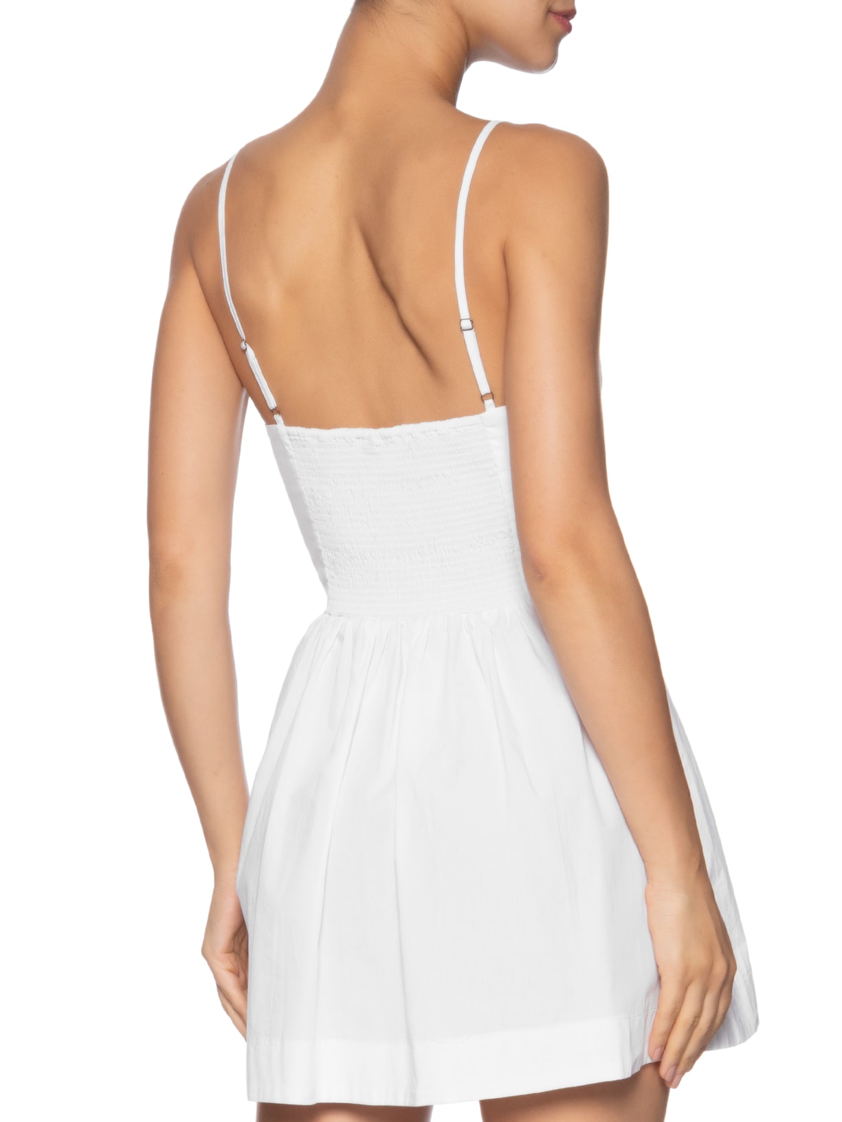 Vestido Curto Corselet Branco Farm