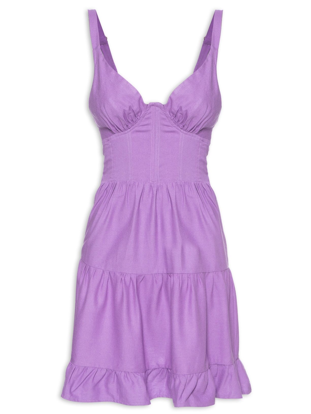 Vestido Curto Corselet - Lilás
