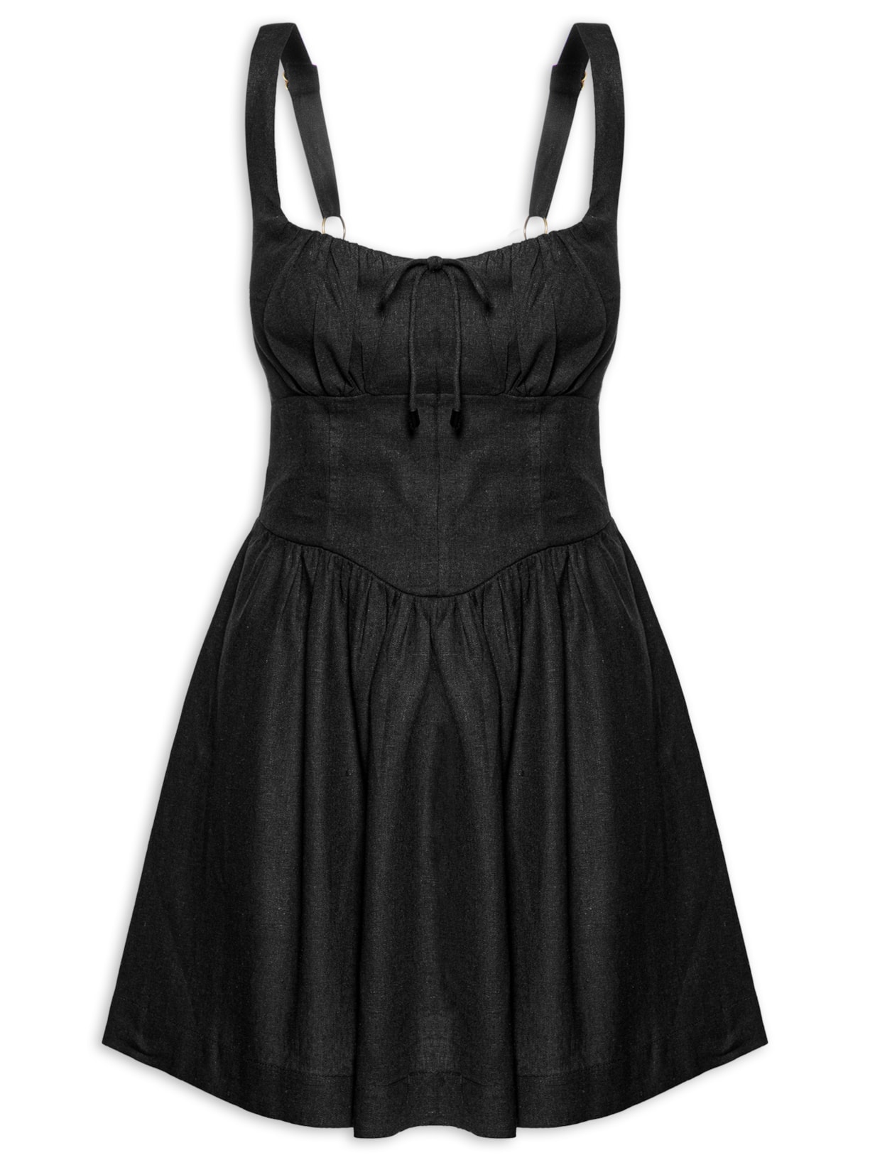 Vestido Curto Corselet - Preto