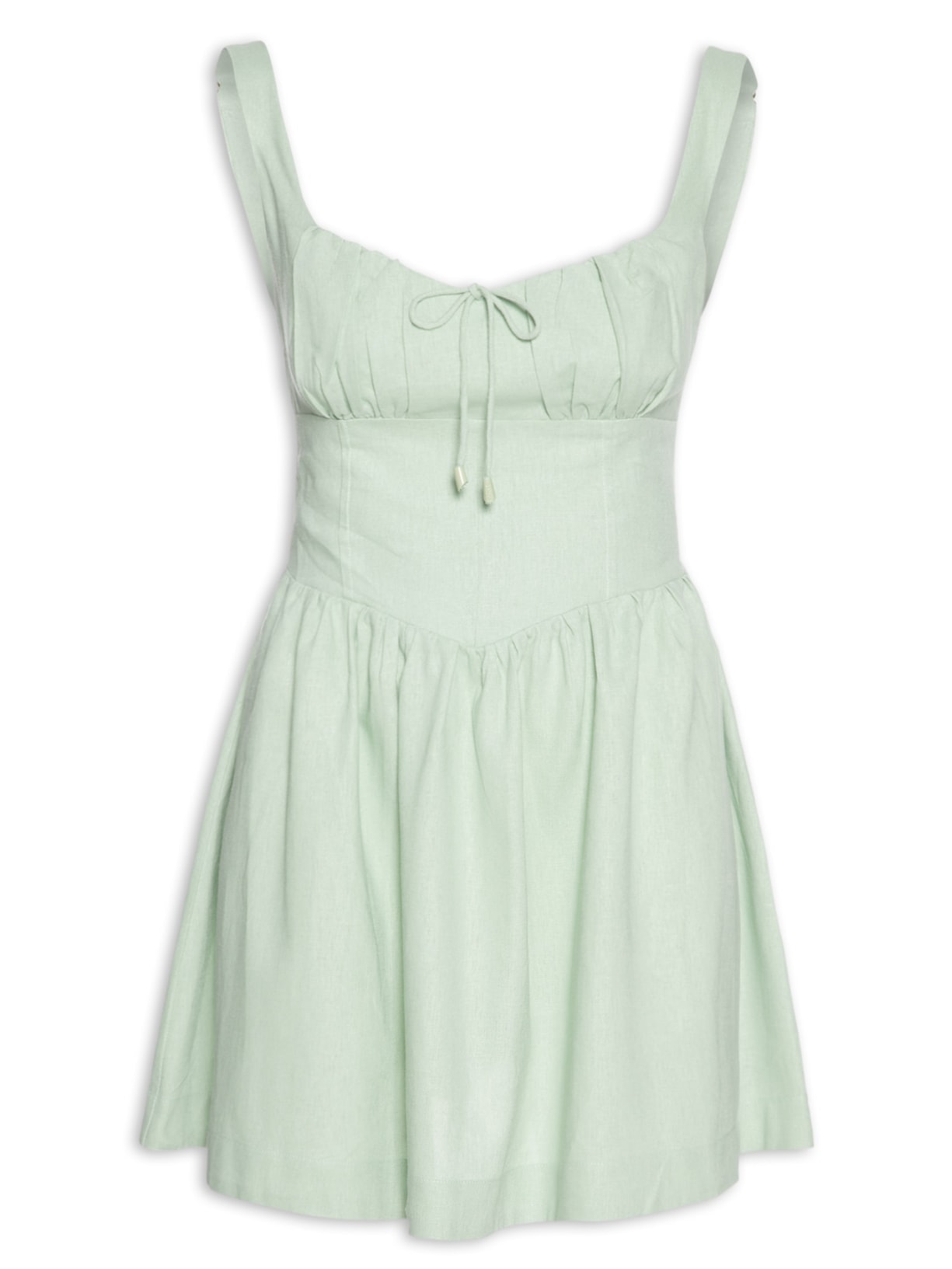 Vestido Curto Corselet - Verde