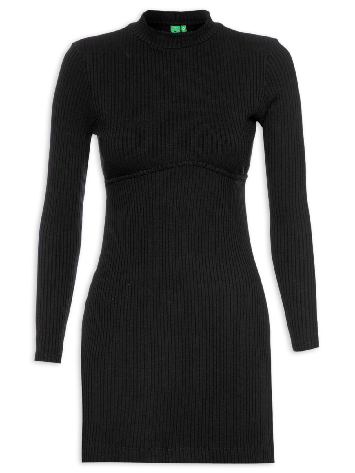 Vestido Curto Costas RIB - Preto