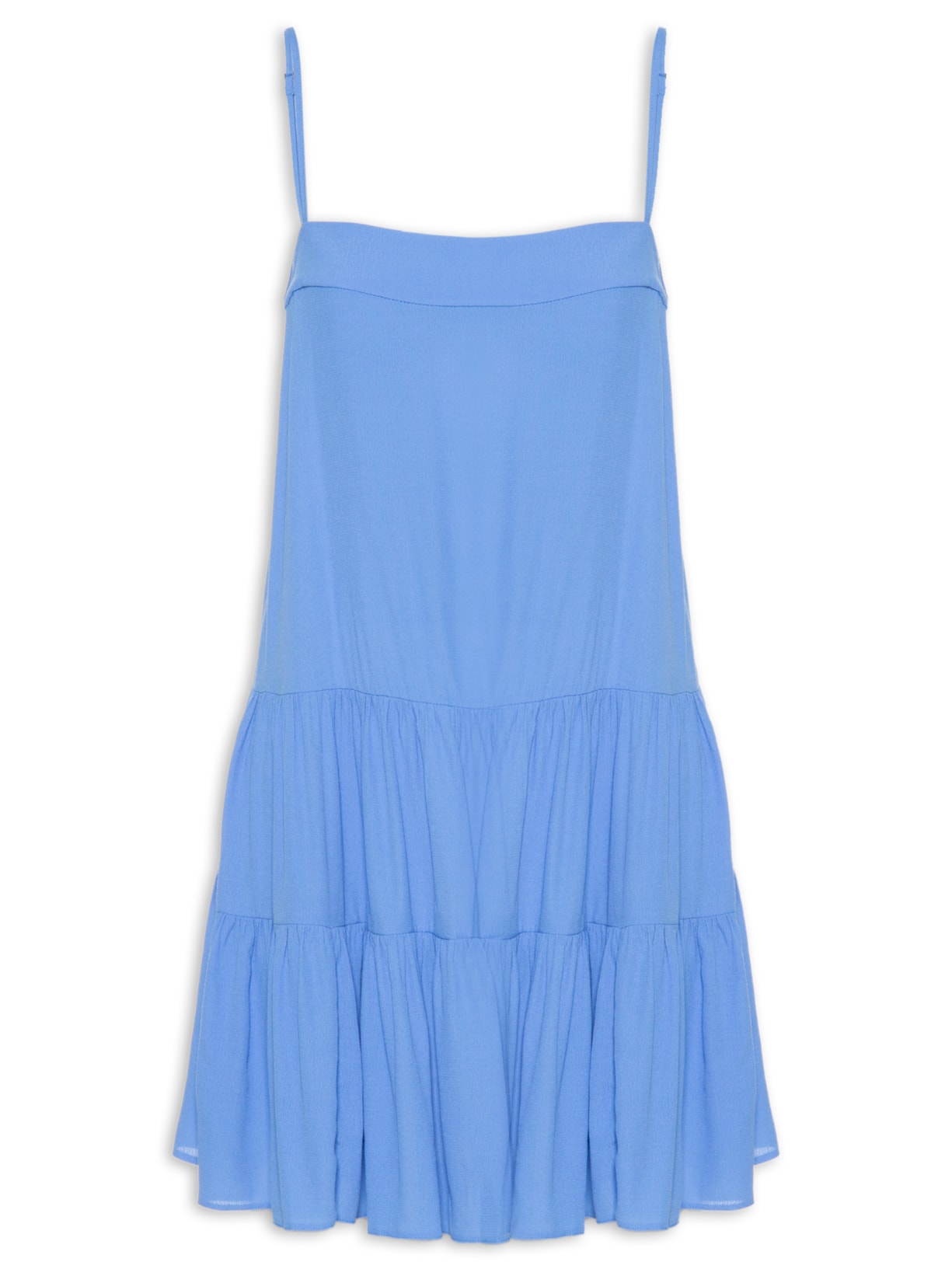 Vestido Curto Crepe Marias - Azul