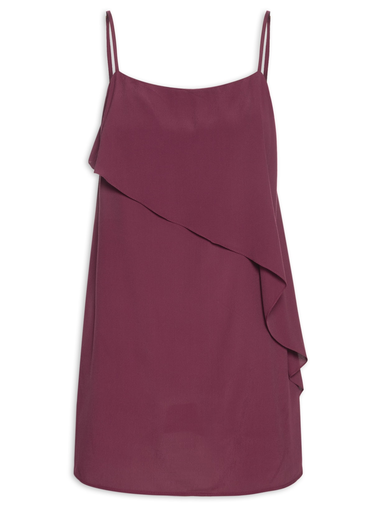Vestido Curto Crepe Sobreposição Marrom Dress To