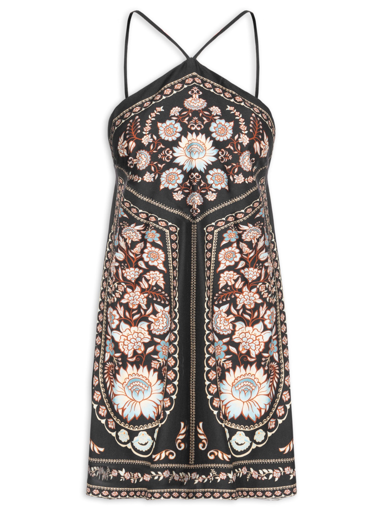 Vestido Curto Daniela Preto Farm