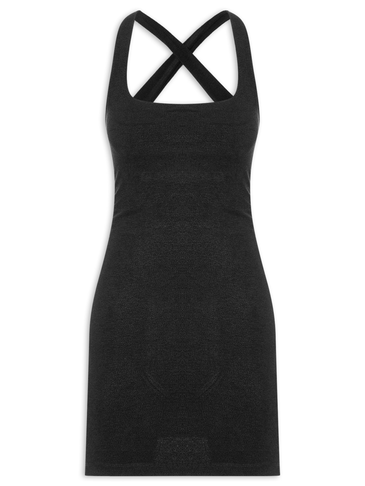 Vestido Curto Decote Costas Preto Farm