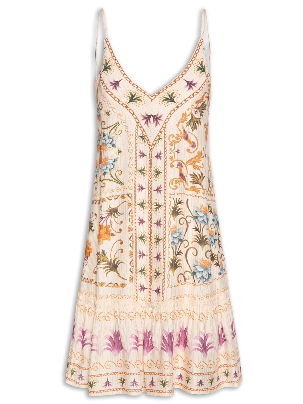 Vestido Curto Delicadeza De Verão - Bege