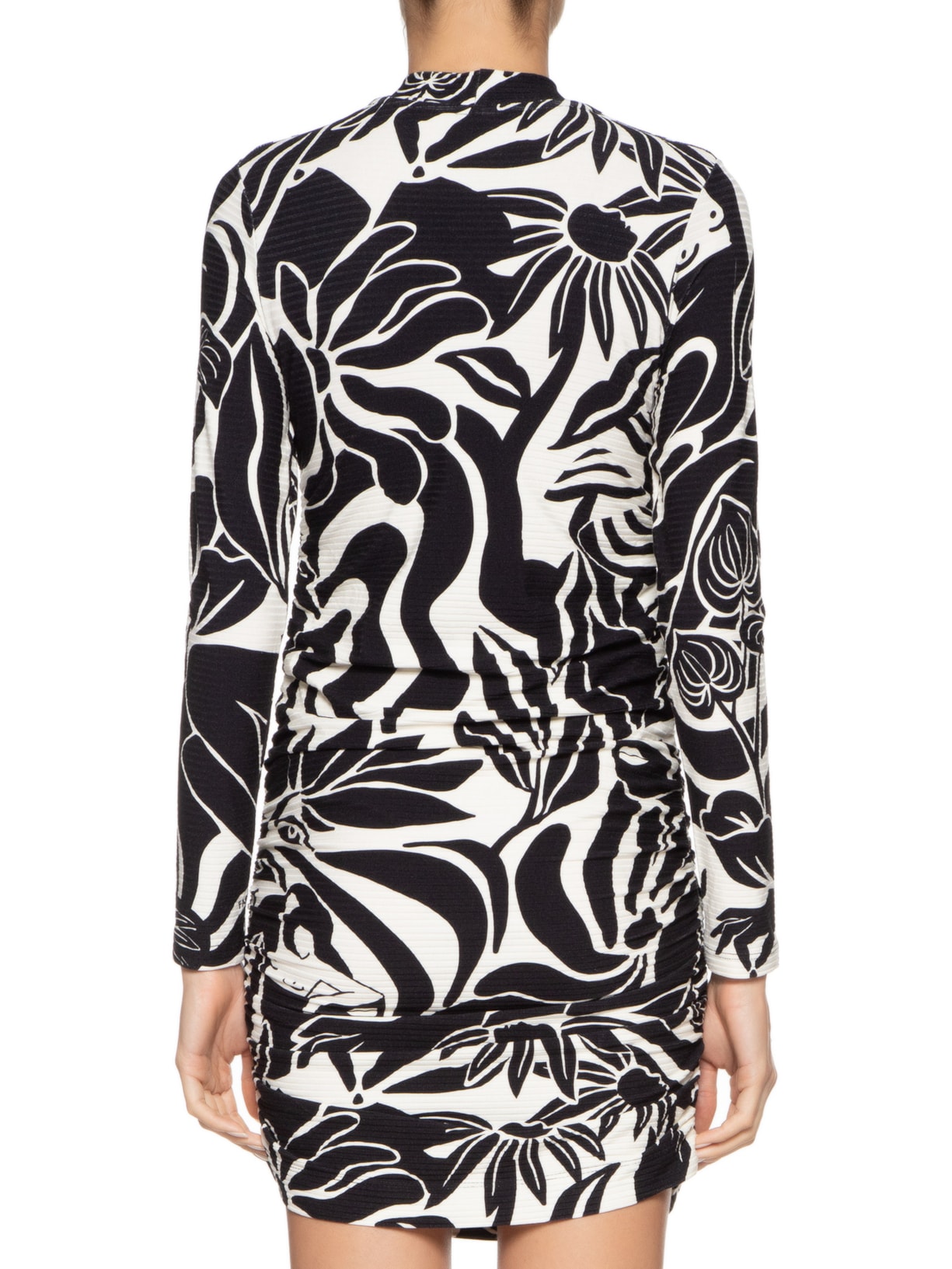 Vestido Curto Delicadeza Surreal Preto Farm