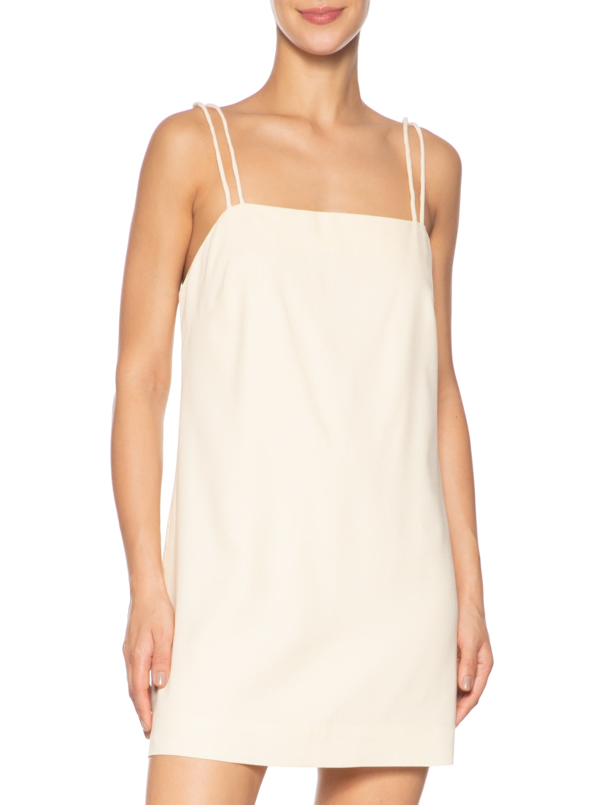 Vestido Curto Detalhe Alça Off White Dress To