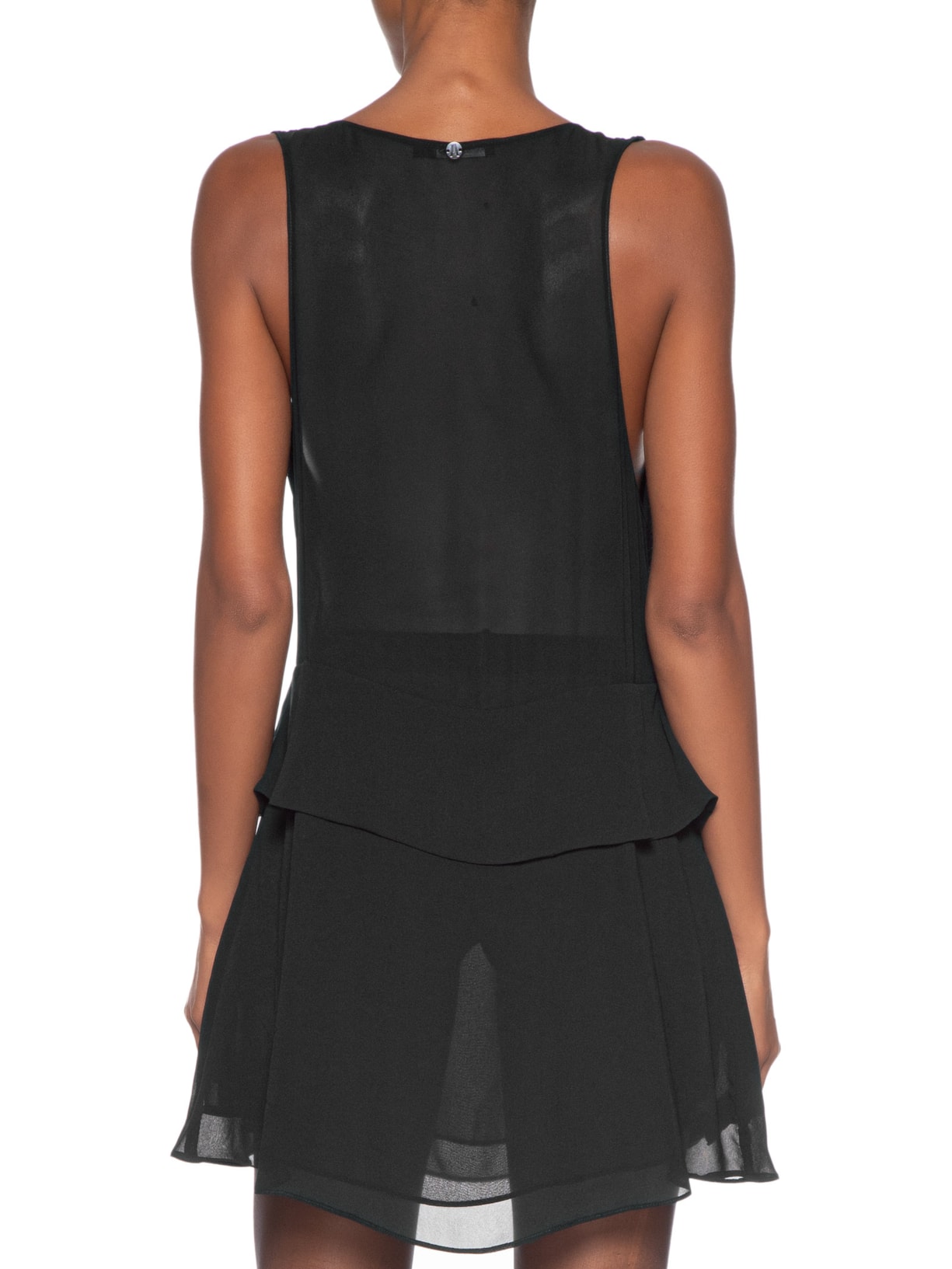 Vestido Curto Detalhe Amarração Frente Preto Animale Jeans