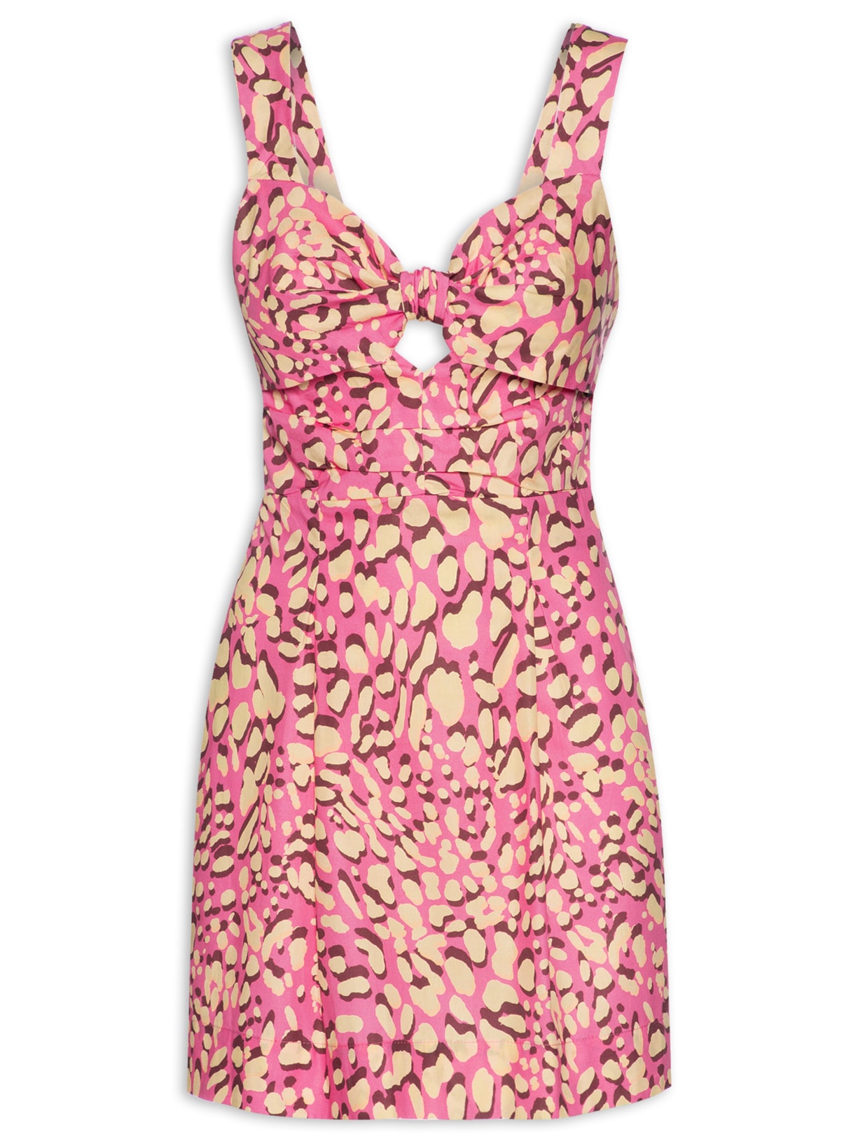 Vestido Curto Detalhe Busto Aurora - Rosa