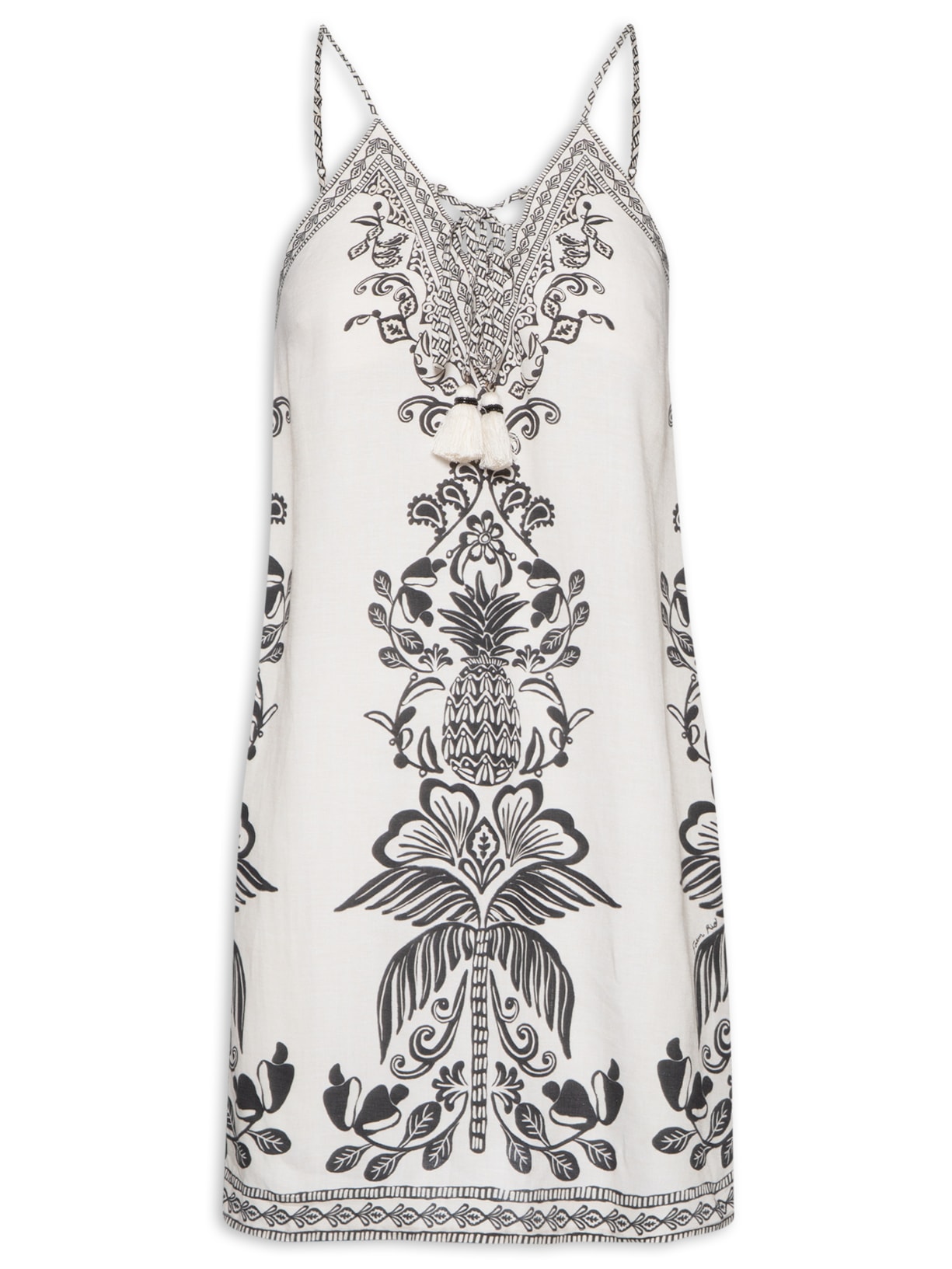 Vestido Curto Doce Caminho - Off White