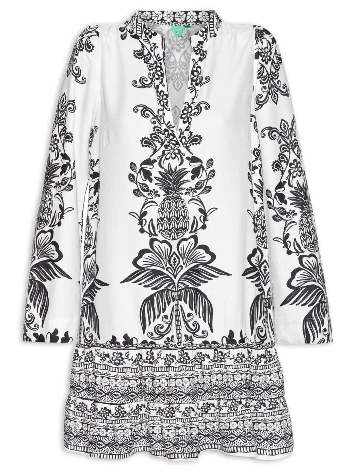 Vestido Curto Doce Caminho - Off White