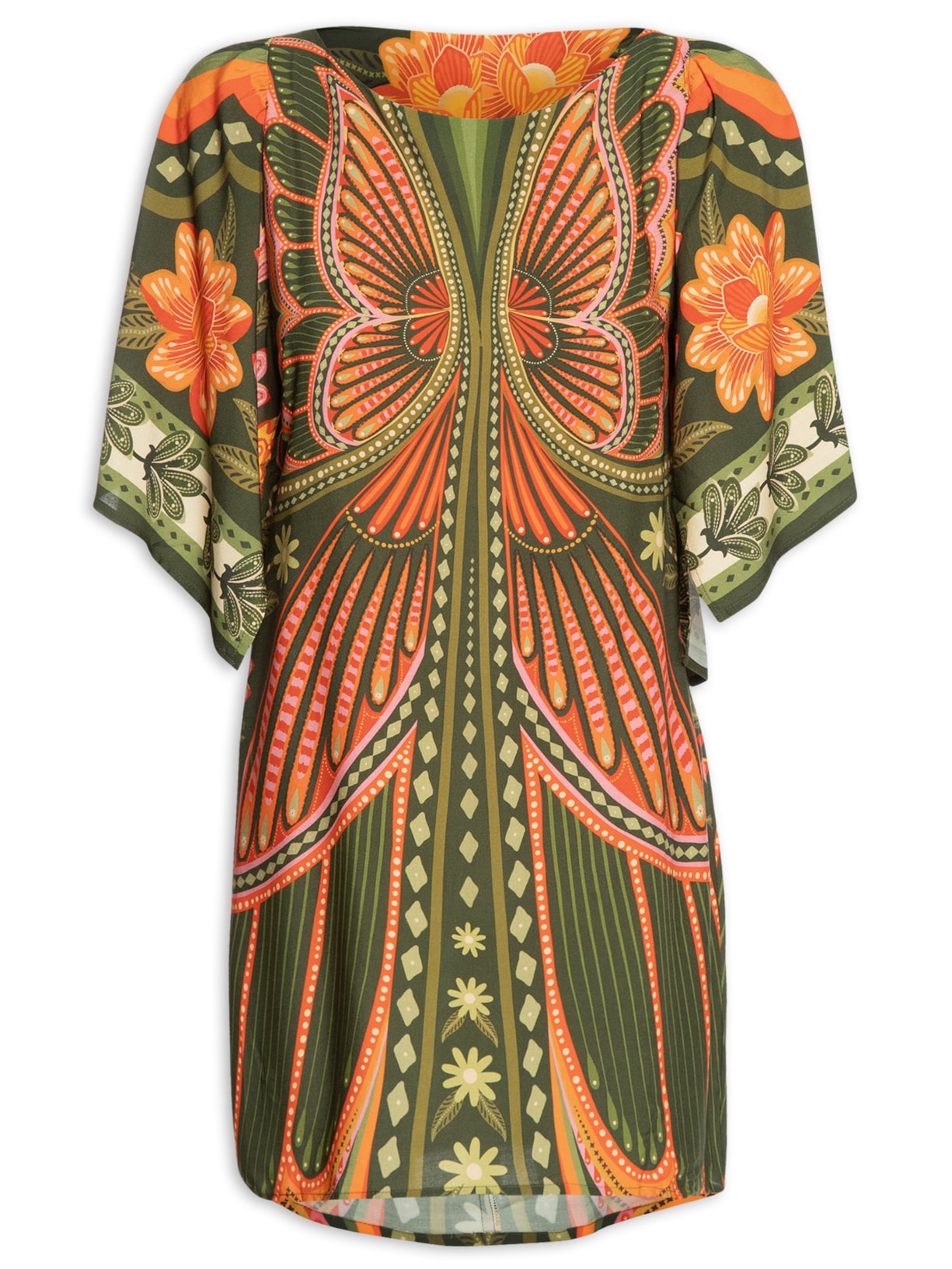 Vestido Curto Doce Voo - Verde