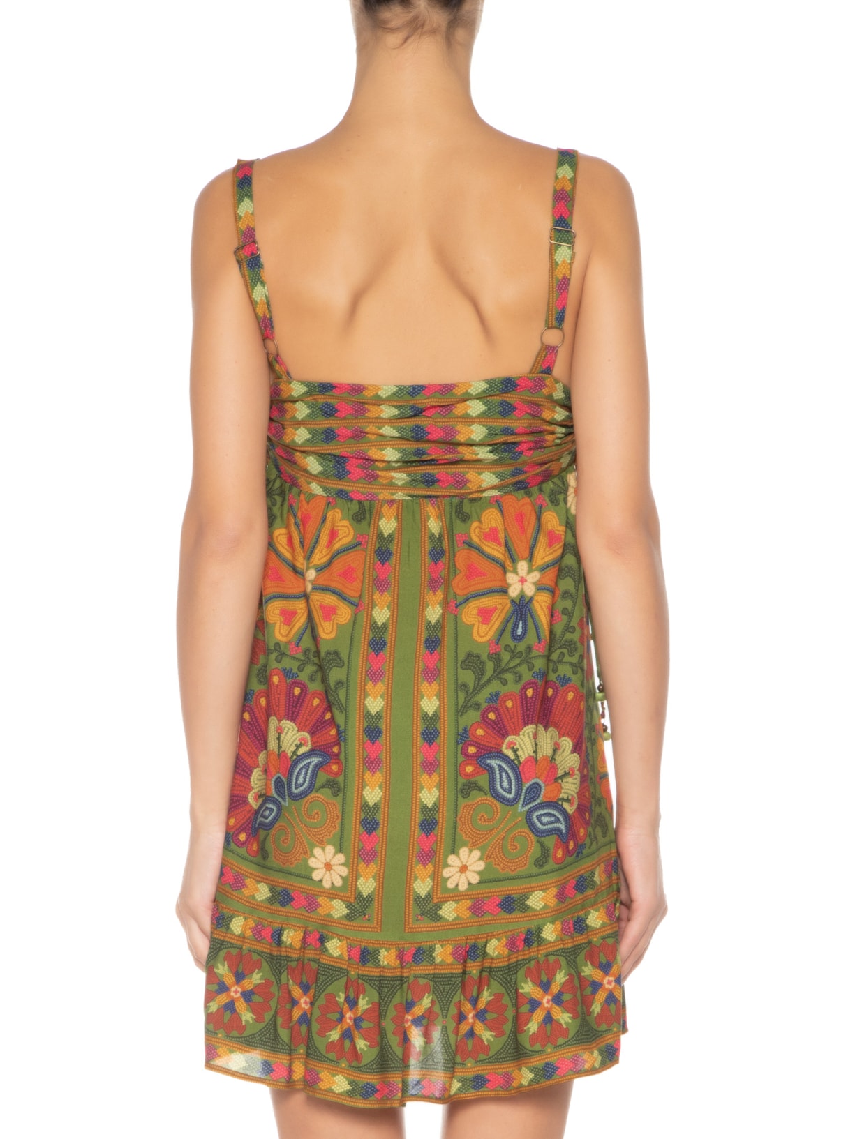 Vestido Curto Doralice Verde Farm