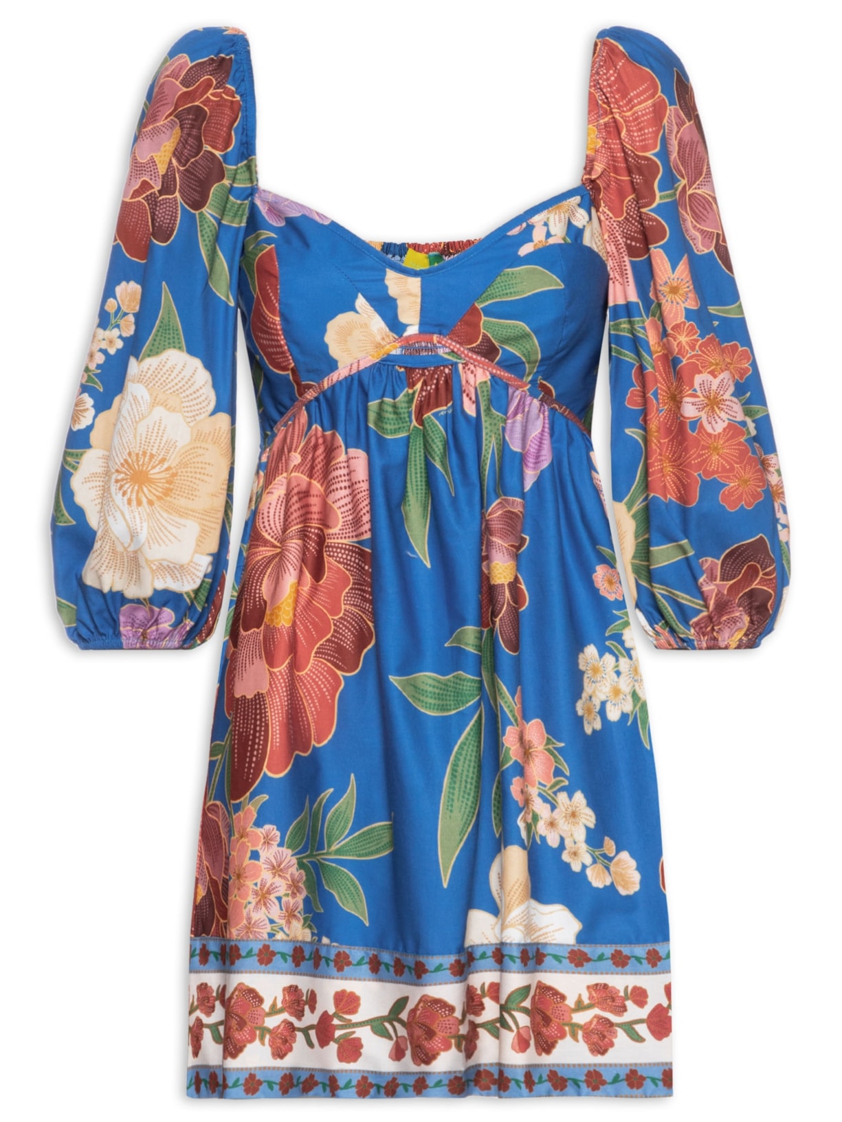 Vestido Curto Duda - Azul