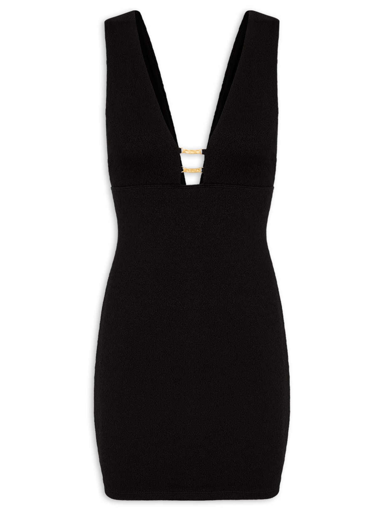 Vestido Curto Elisa Det - Preto