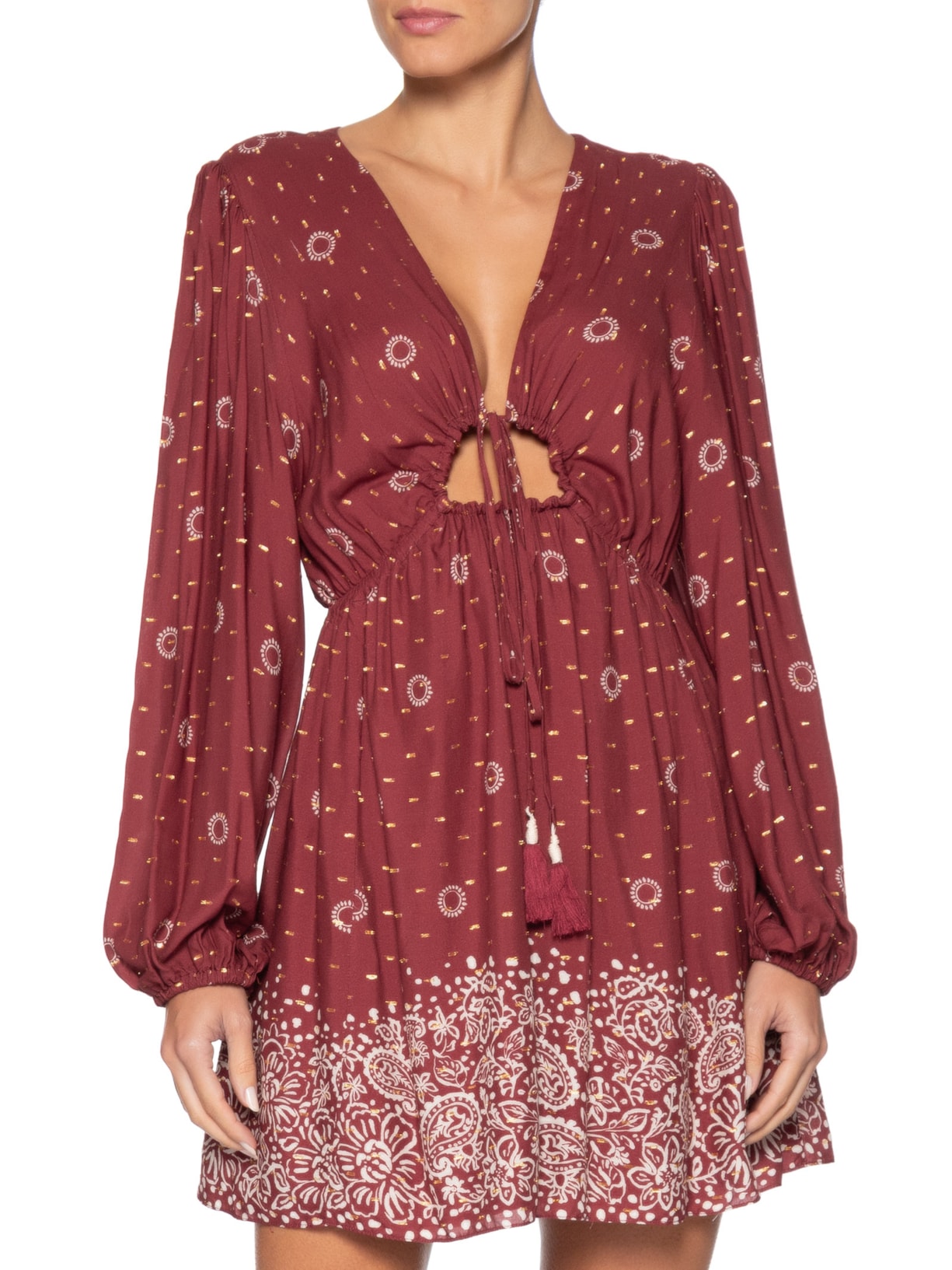 Vestido Curto Est Aurea Vermelho Dress To