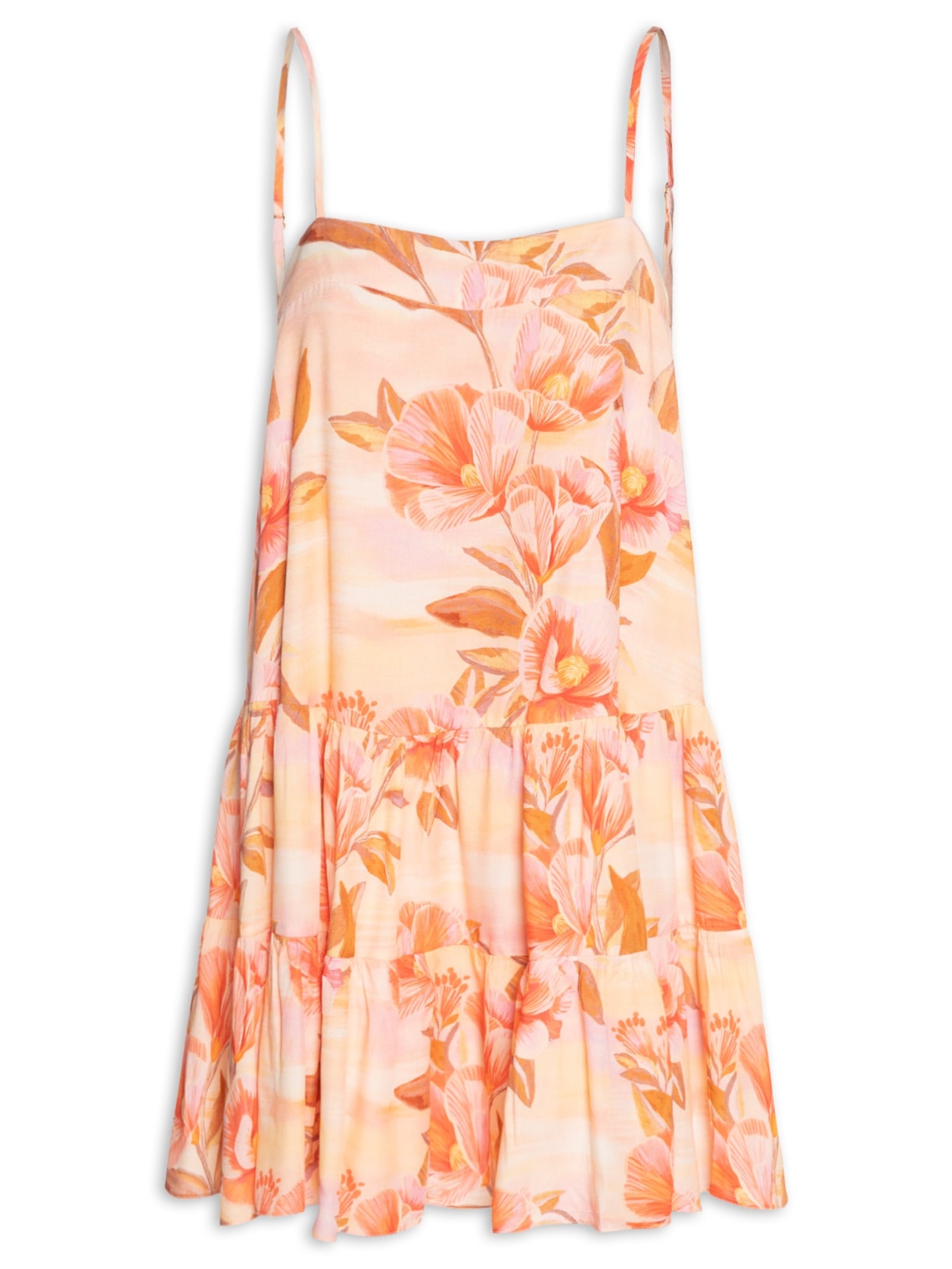 Vestido Curto Estampa Bela - Rosa