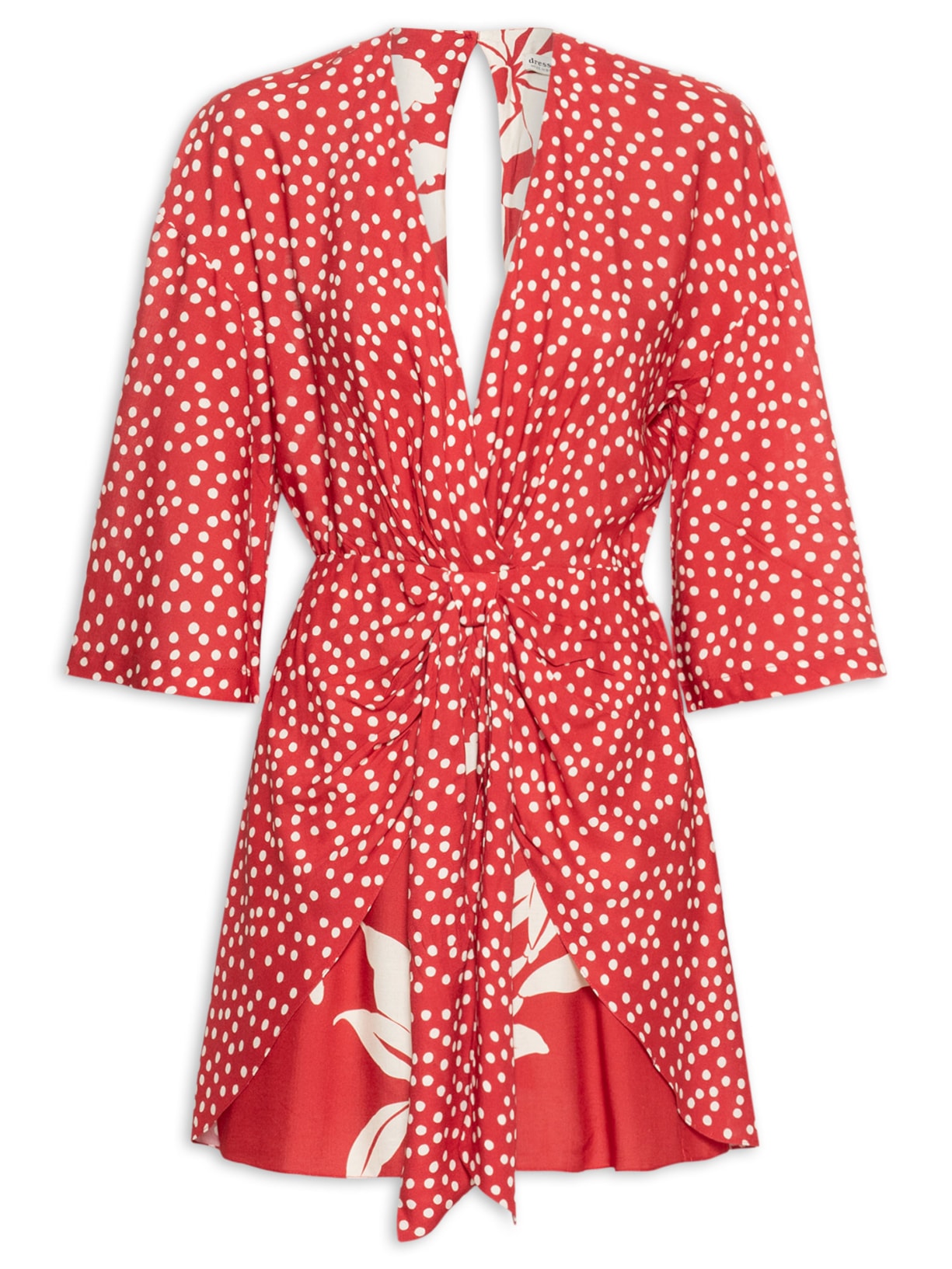 Vestido Curto Estampa Encanto Floral Vermelho Dress To