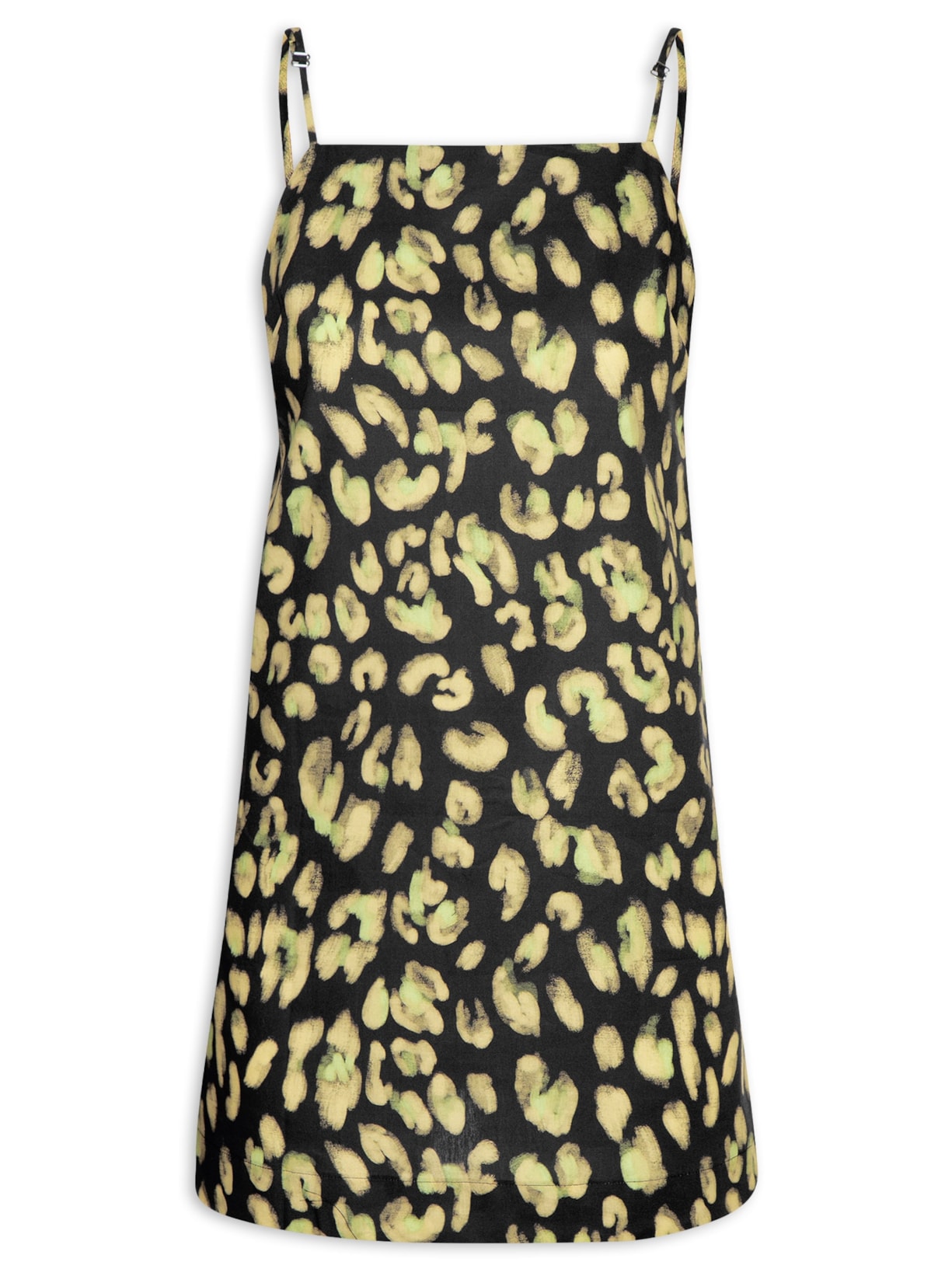 Plus Size Chemise Estampa De Onça Vestido Chemise En Jean Con