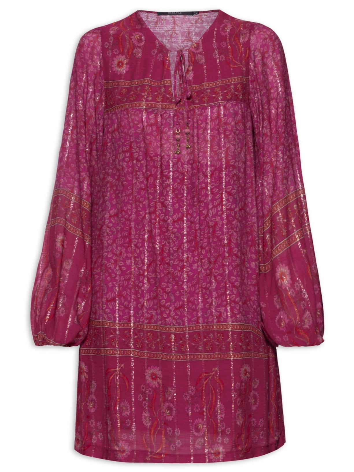 Vestido Curto Estampa Selina - Rosa