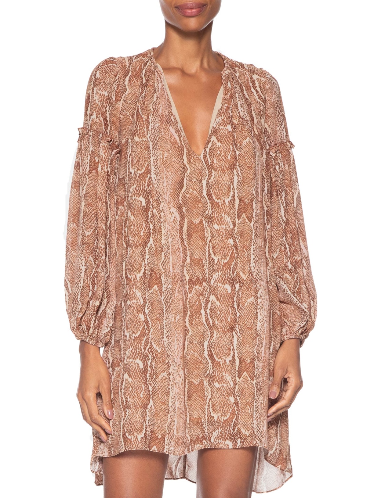 Vestido Curto Estampa Suri Rosa Maria Filó