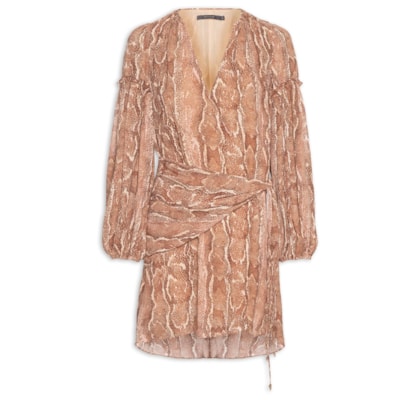 Vestido Curto Estampa Suri - Rosa