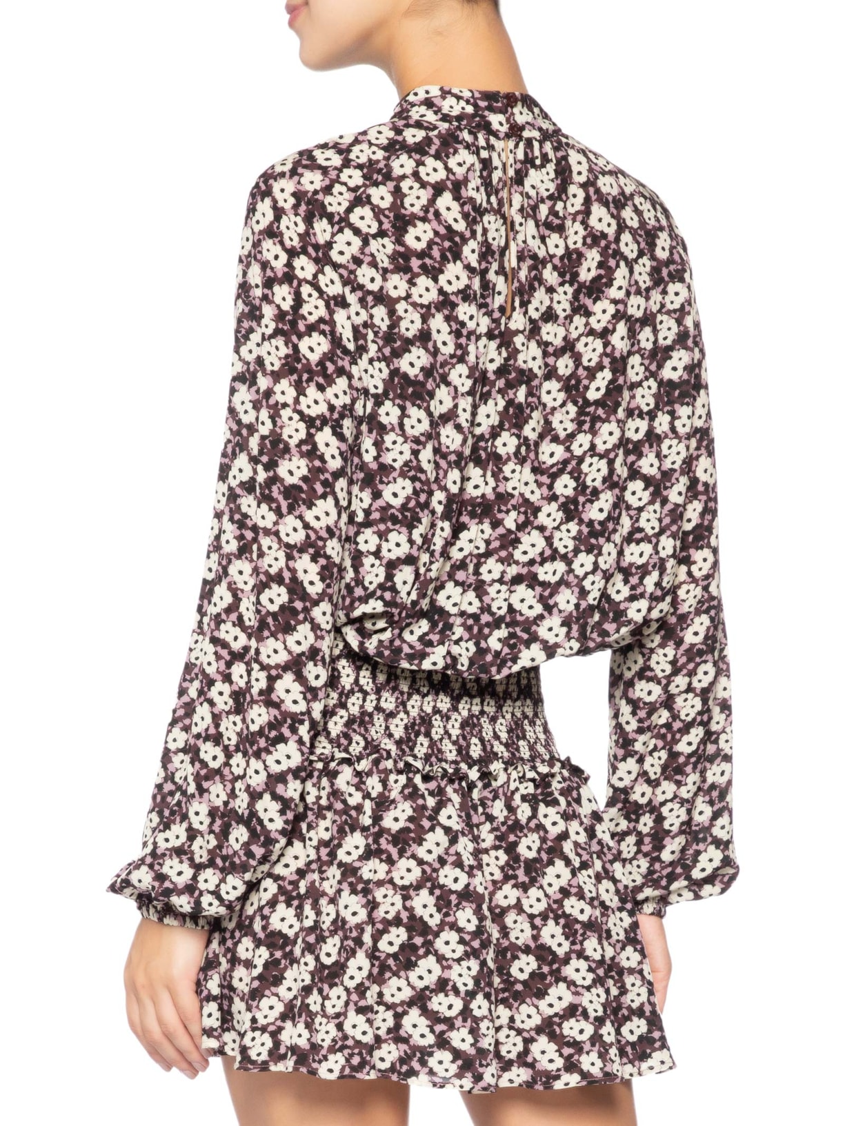 Vestido Curto Estampado Roxo Animale