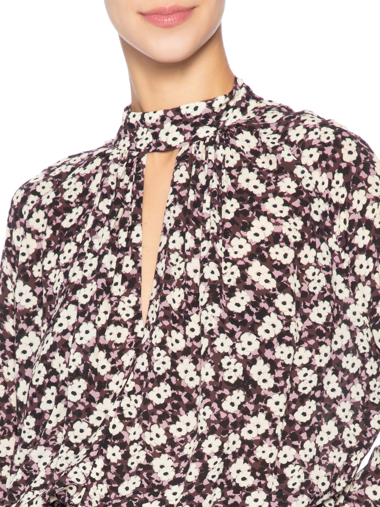 Vestido Curto Estampado Roxo Animale