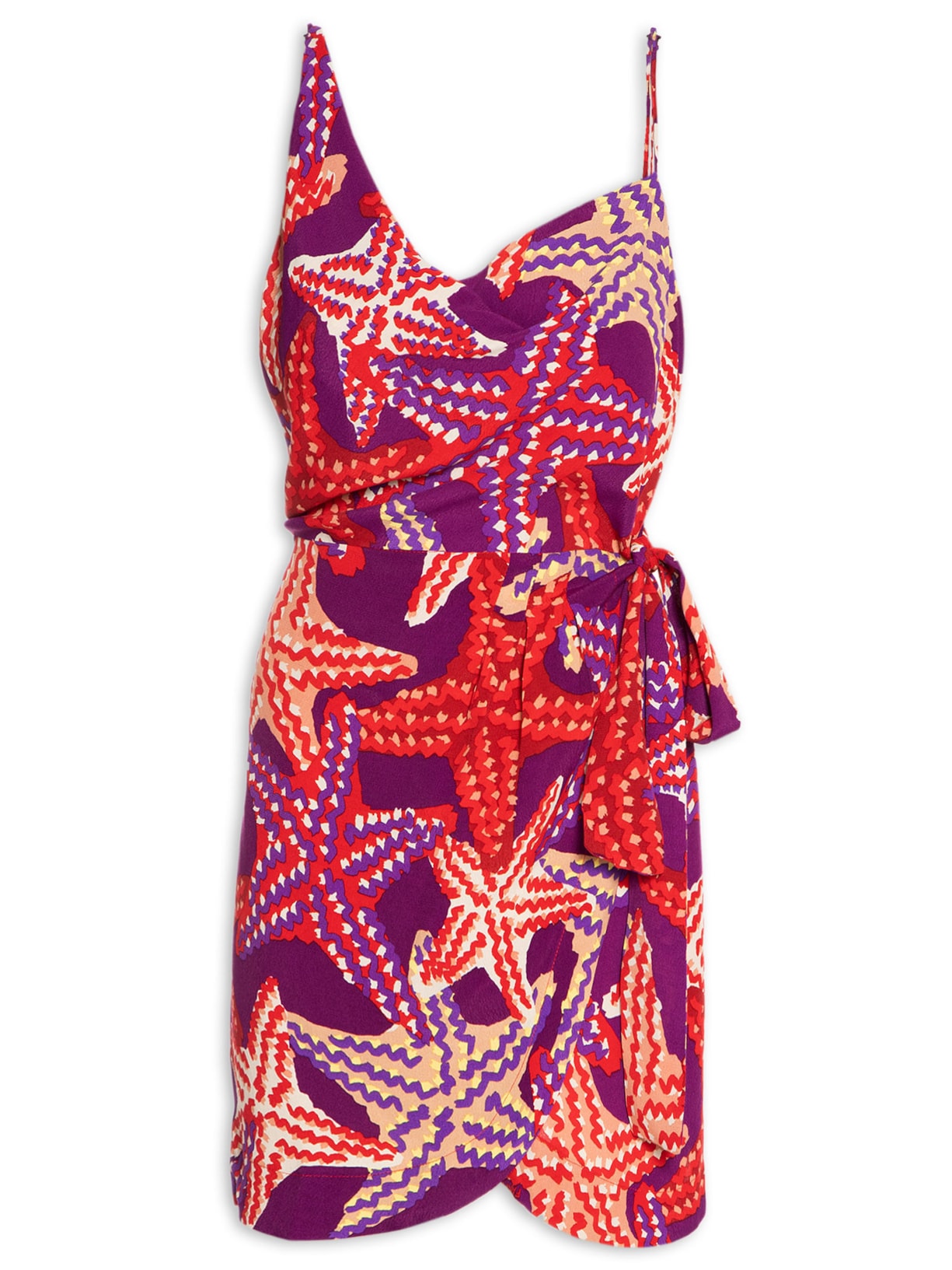 Vestido Curto Estrela Do Mar - Roxo