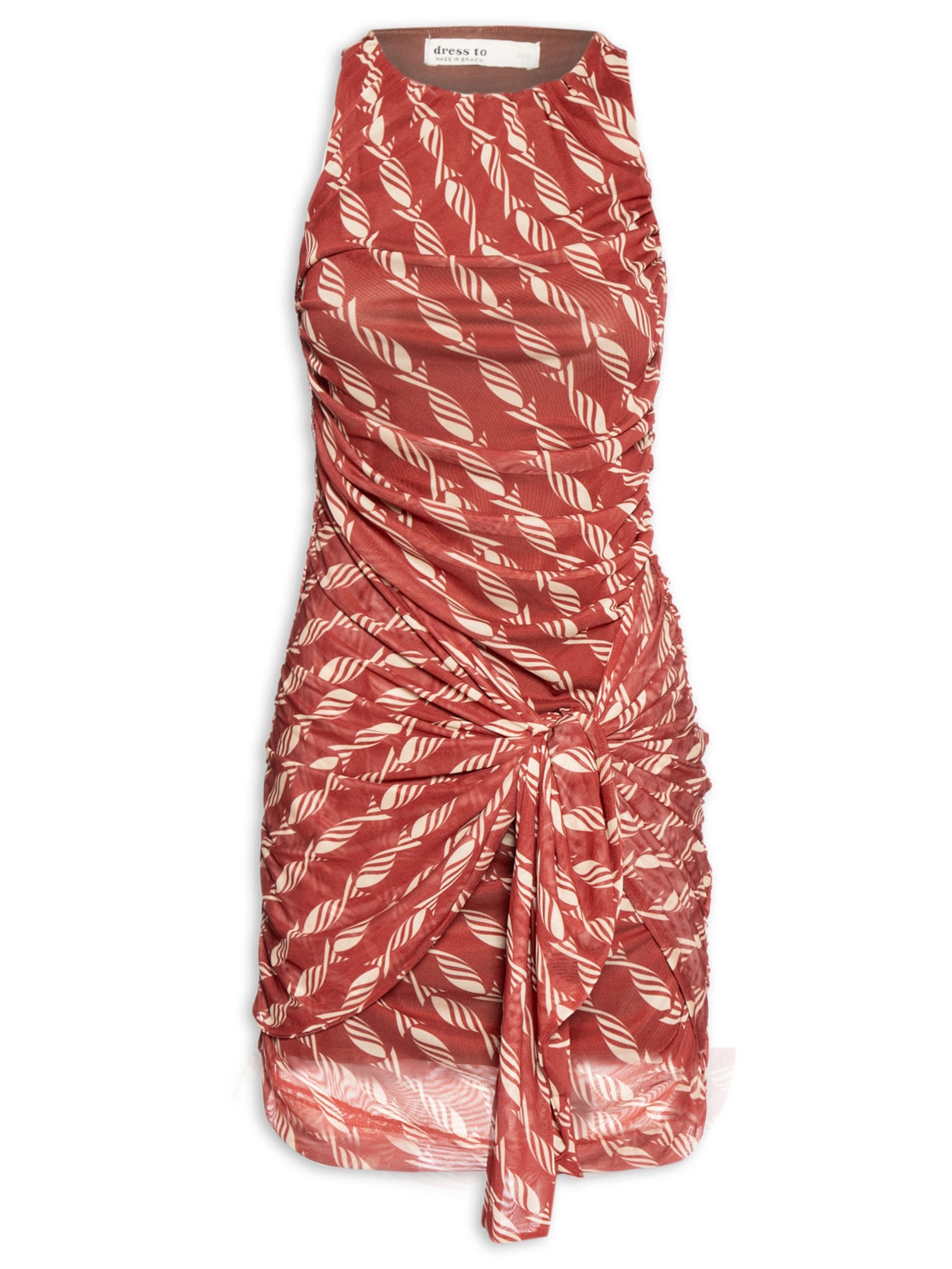 Vestido Curto Faixa Tule Est Nado – Vermelho Dress To