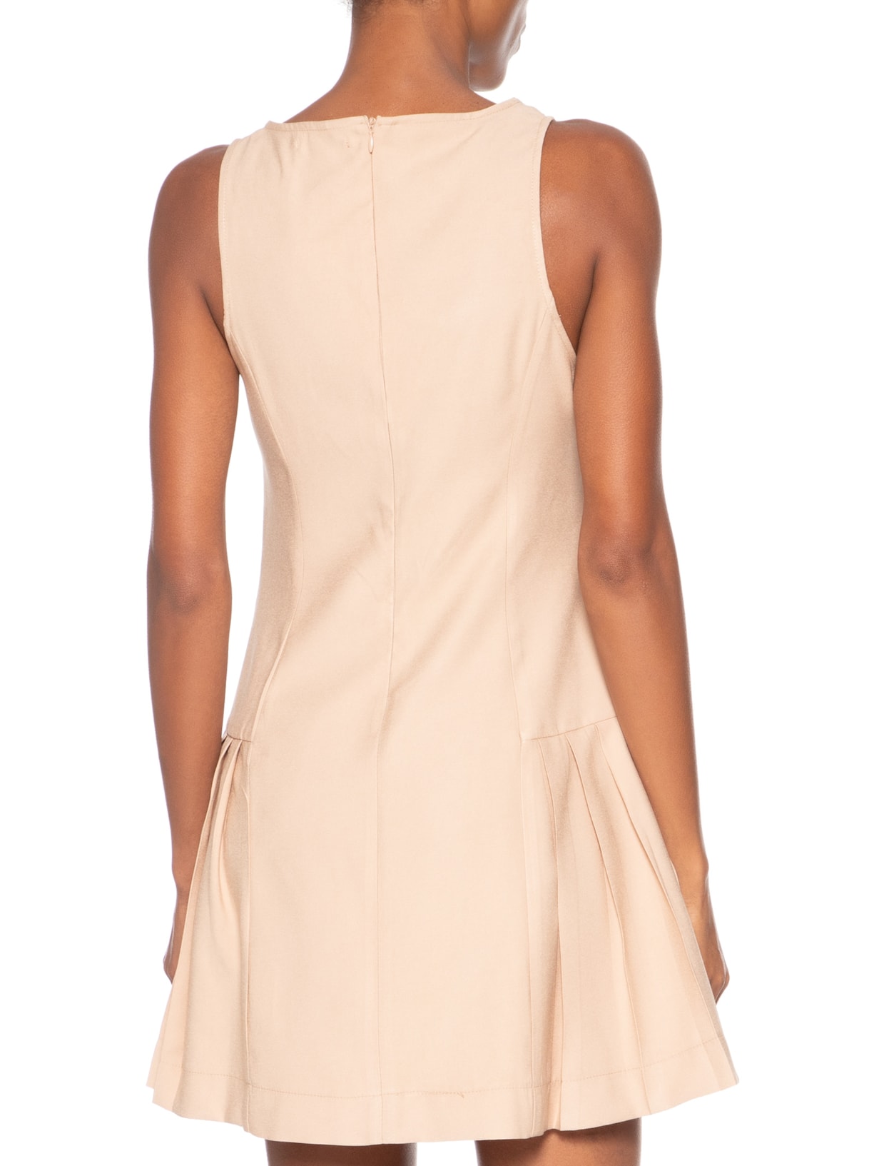 Vestido Curto Feminino Bege Market 33