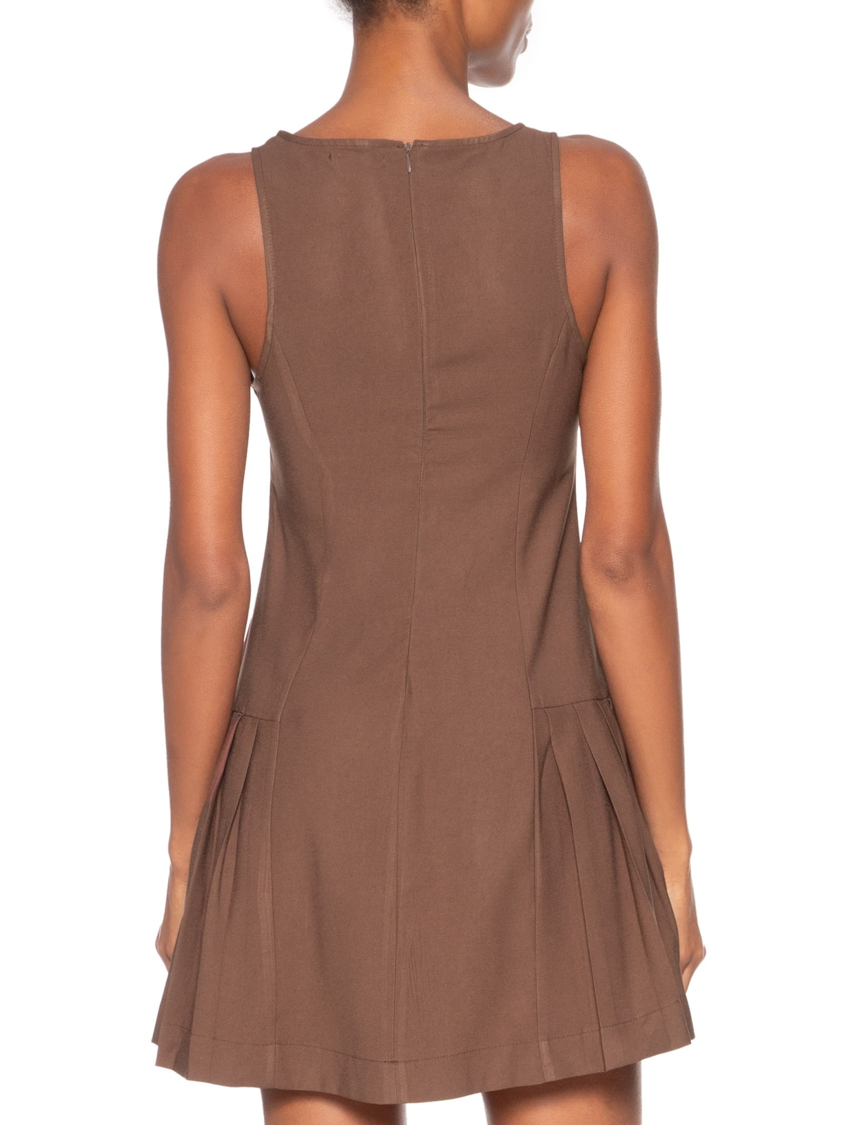 Vestido Curto Feminino Marrom Market 33