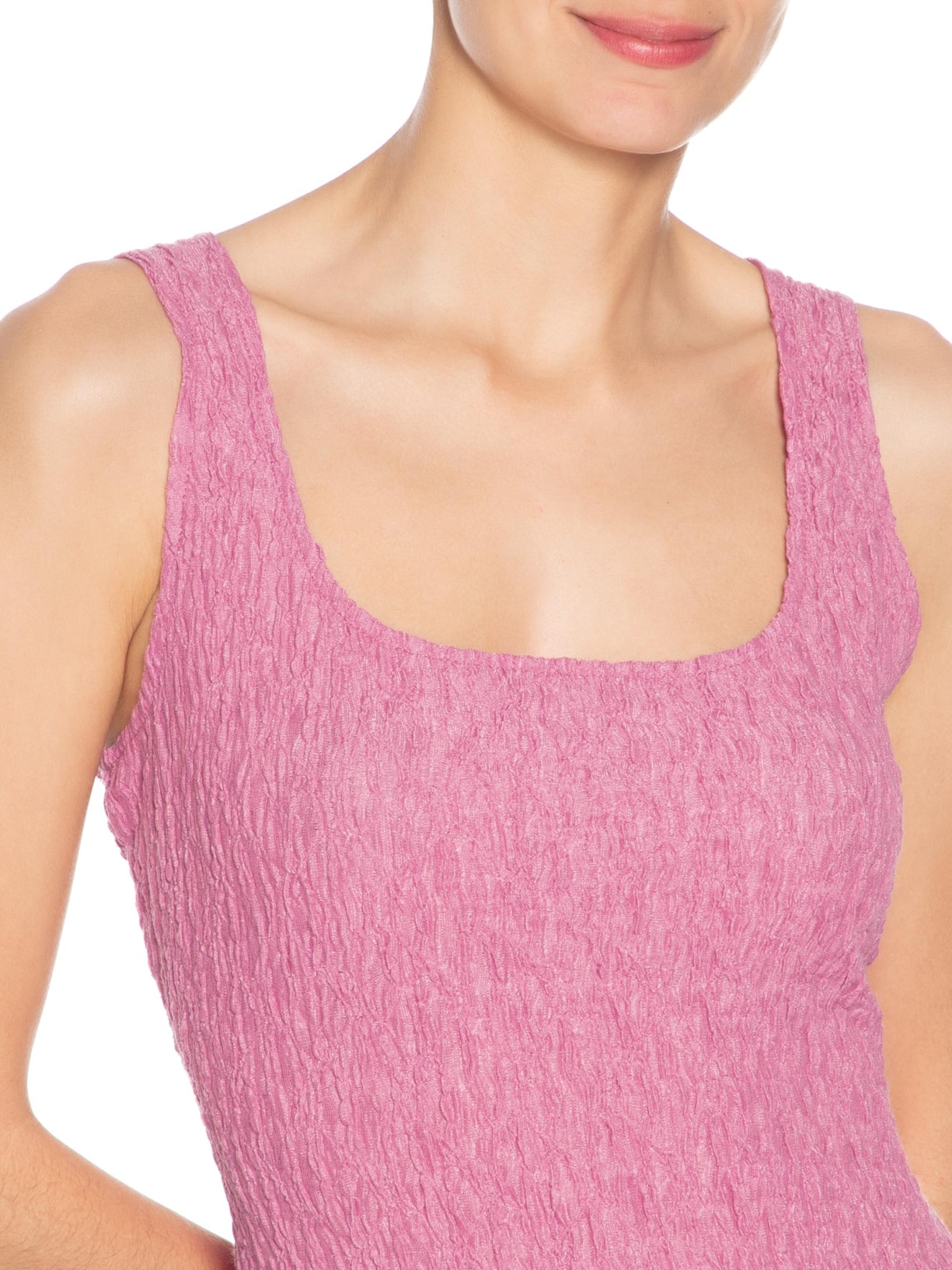 Vestido Curto Feminino Texturizado Rosa Market 33