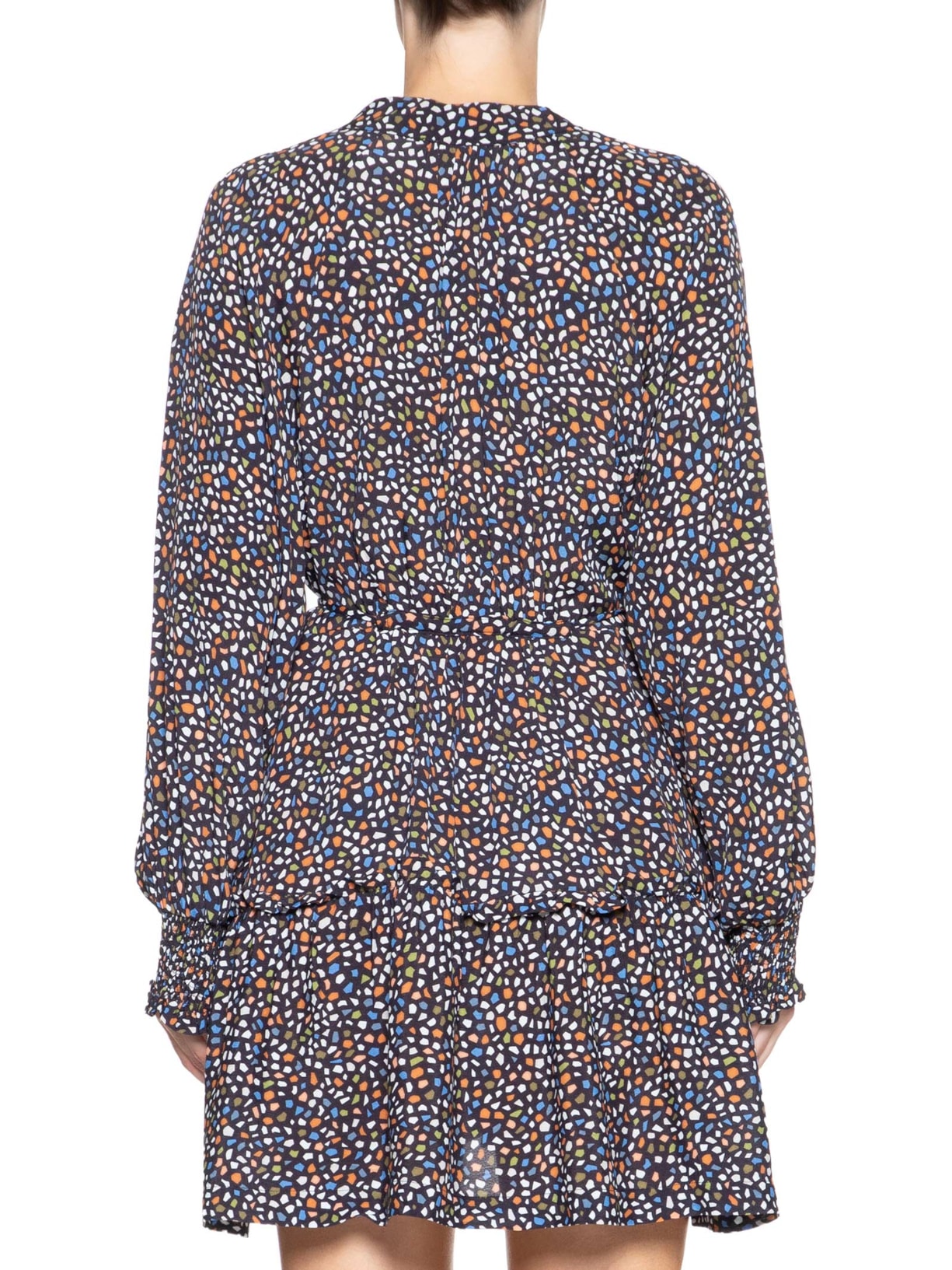 Vestido Curto Fig Pedras Preto Animale