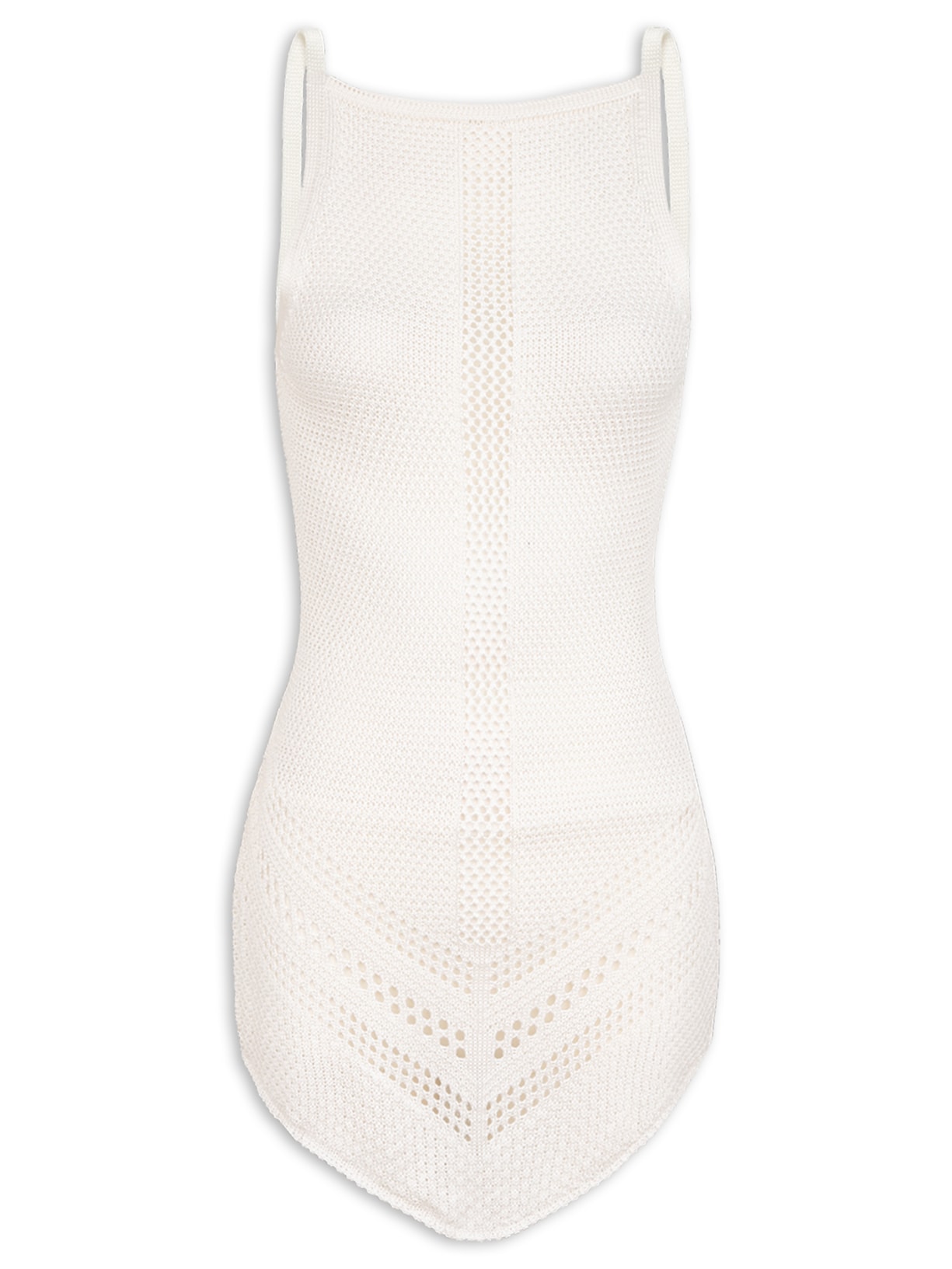 Vestido Curto Finch Tricot - Branco