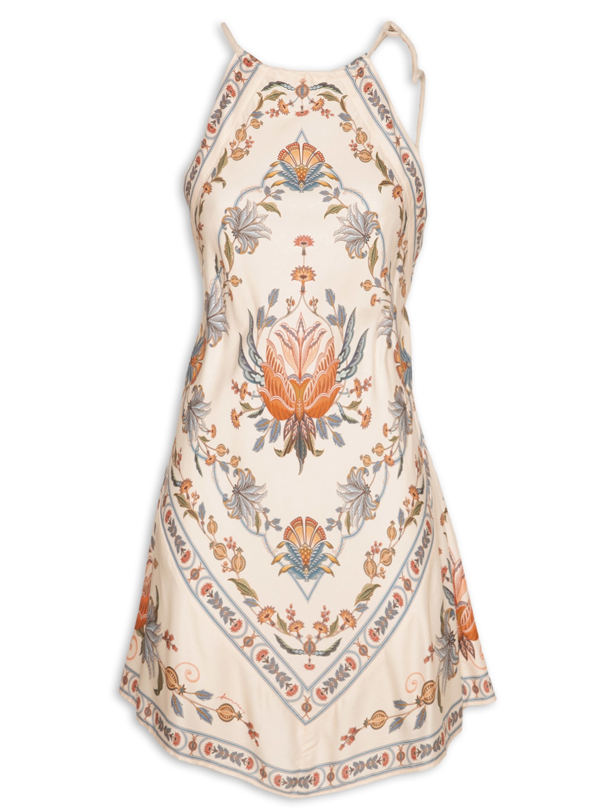 Vestido Curto Flor Do Deserto Off White Farm