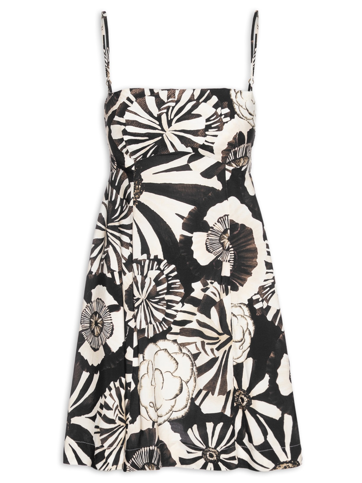 Vestido Curto Flora - Preto