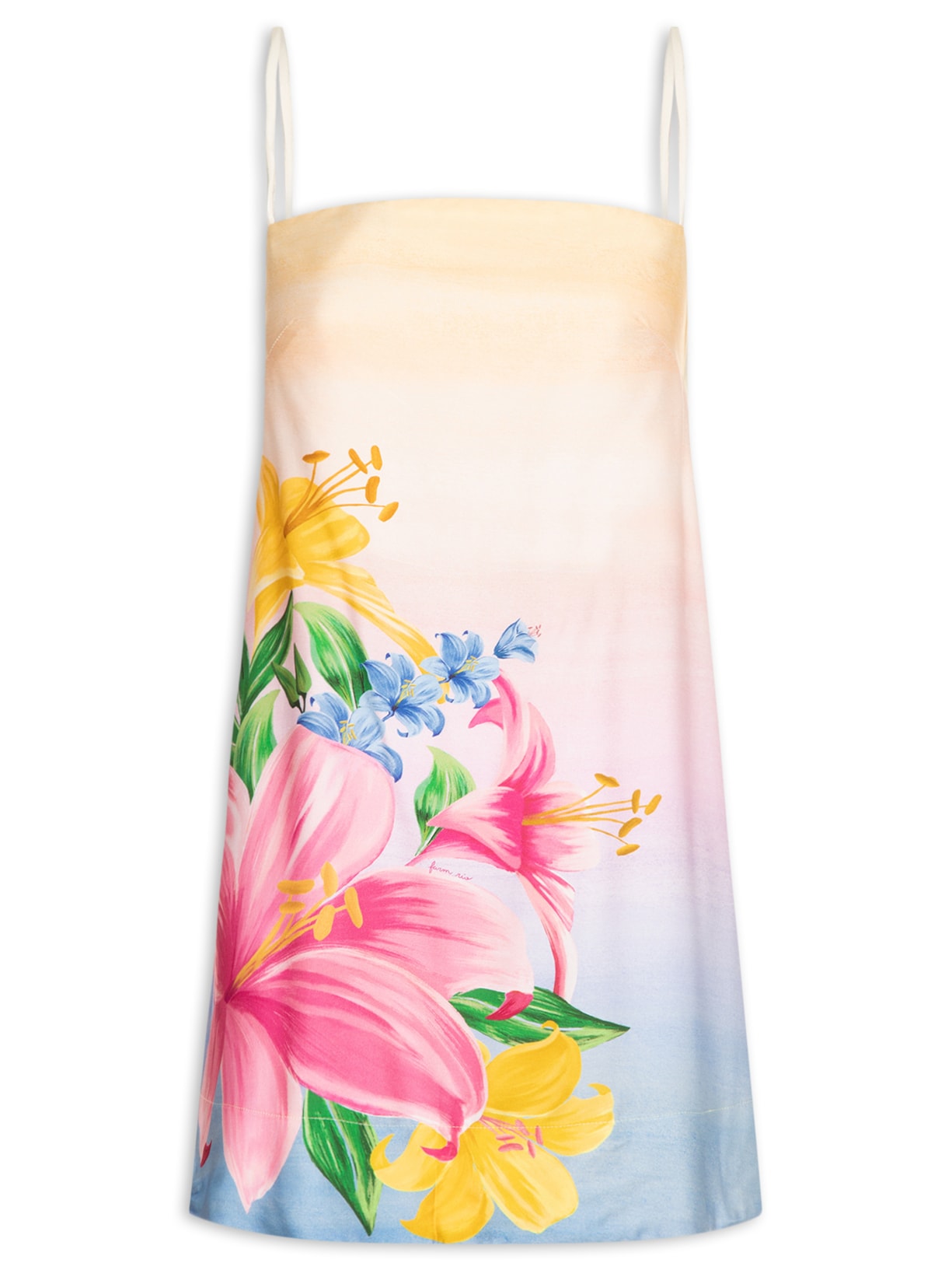 Vestido Curto Floral Lena - Rosa