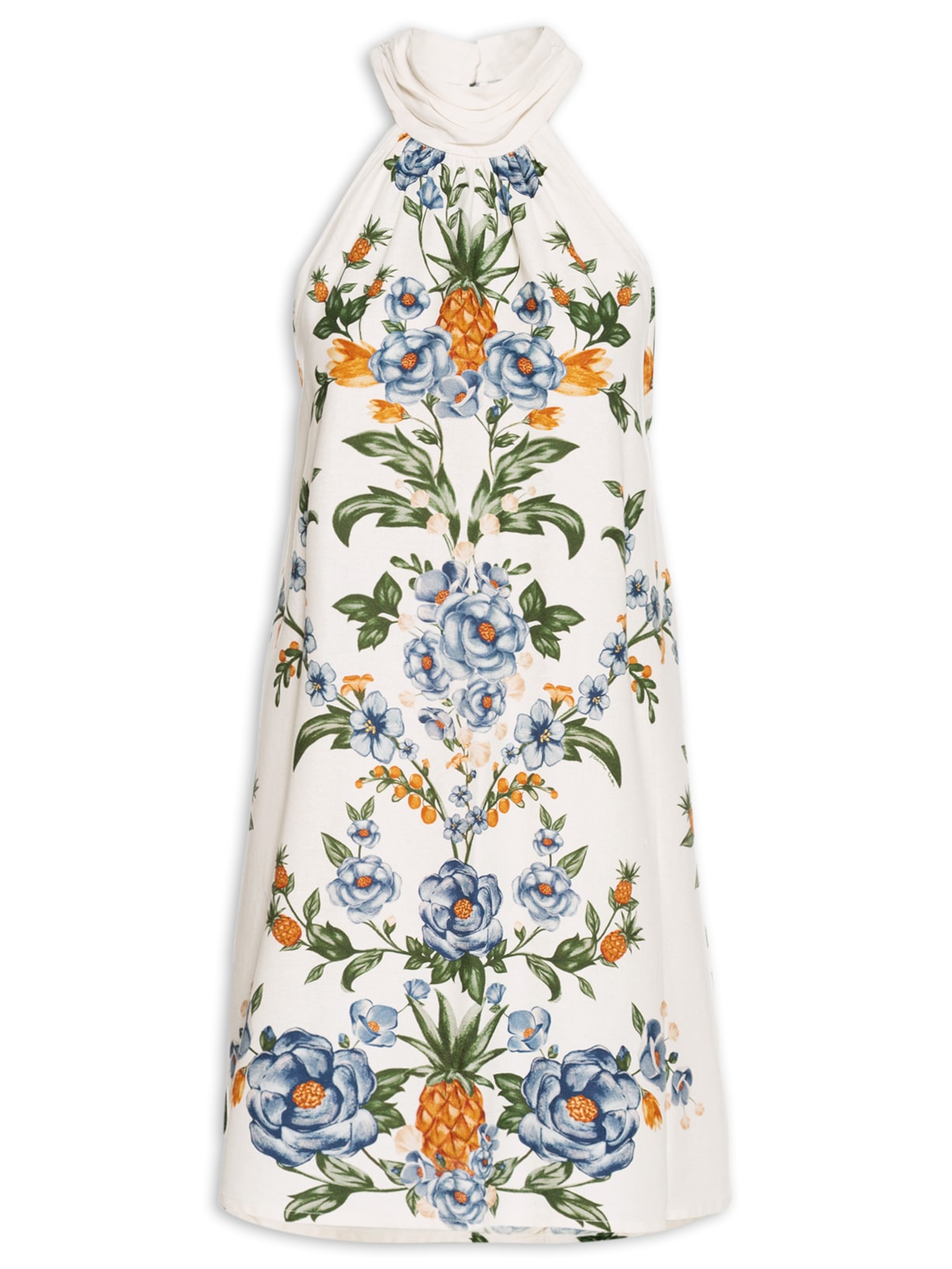 Vestido Curto Floral Penelope - Branco